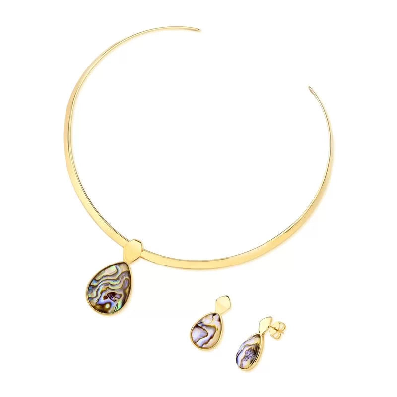 Gold Plated Earring and Necklace Set