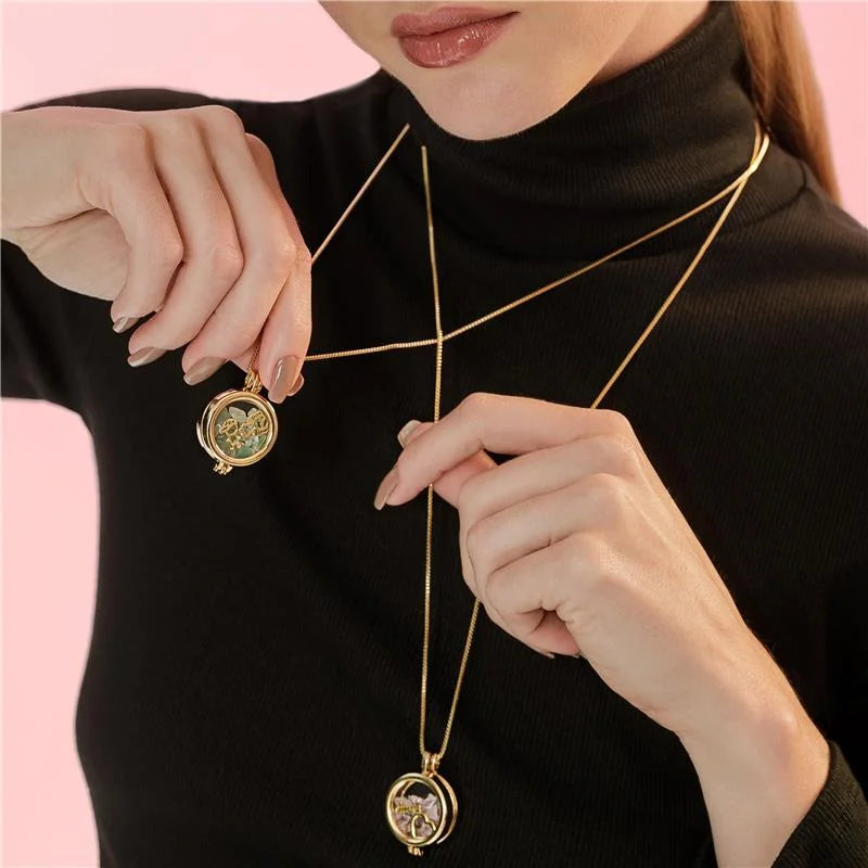 Gold-plated Locket Necklace
