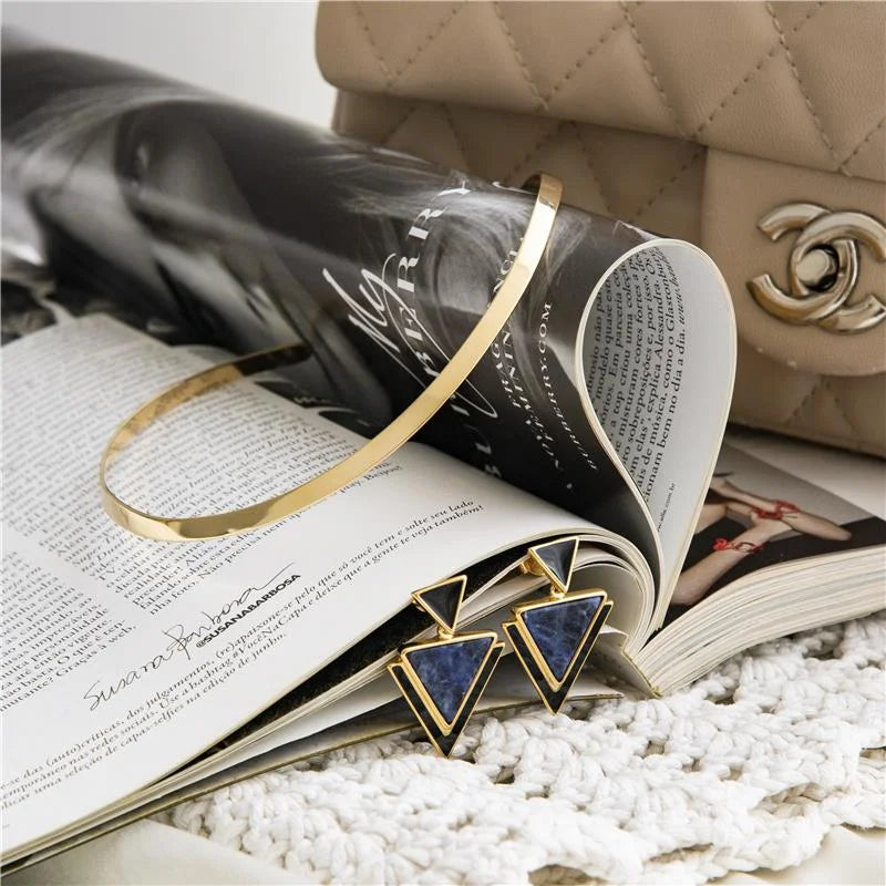 Facet Locket Choker Necklace