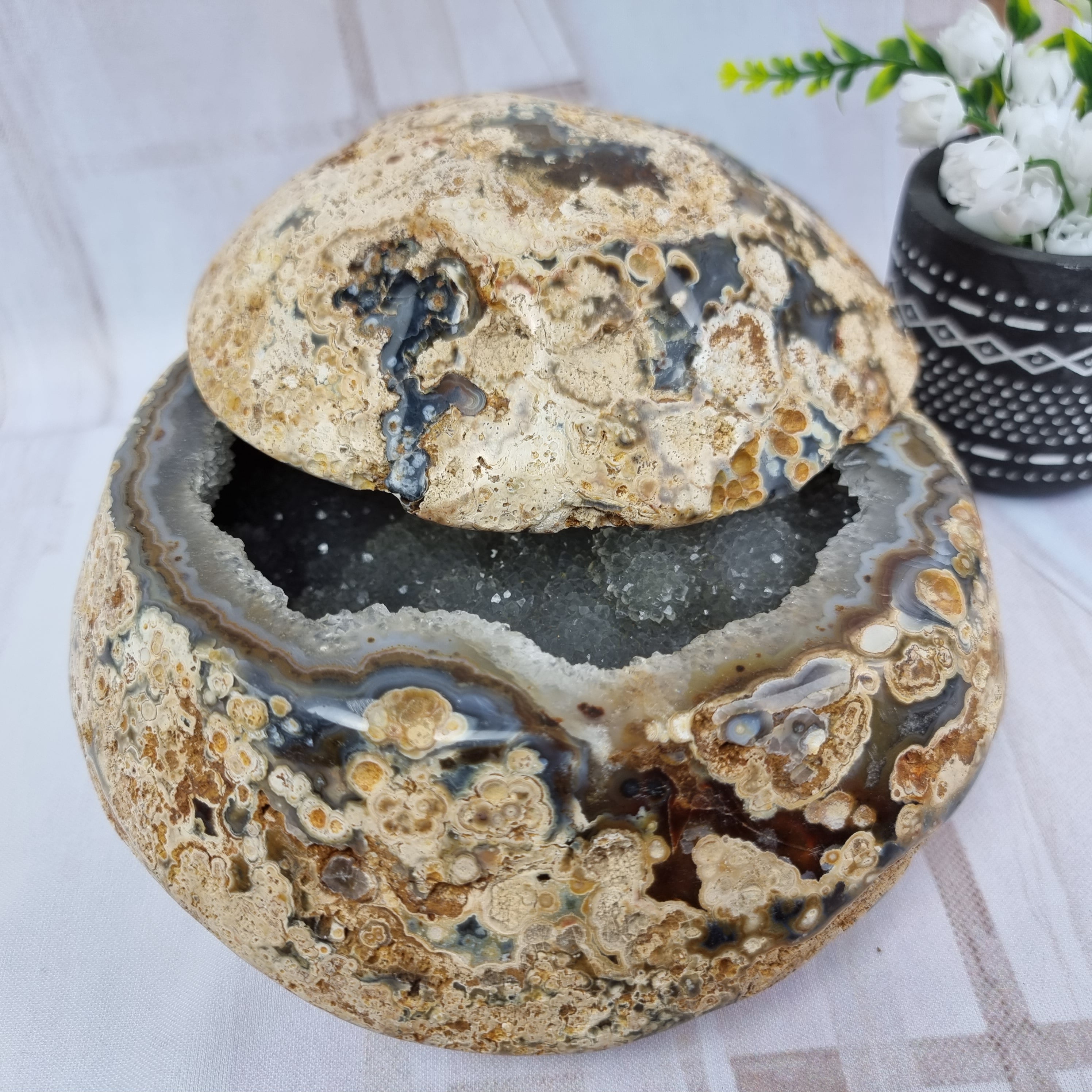 Agate Jewelry Box | Special Polished Pieces | Exclusive Unique Product | BR Crystals Handcrafted Piece