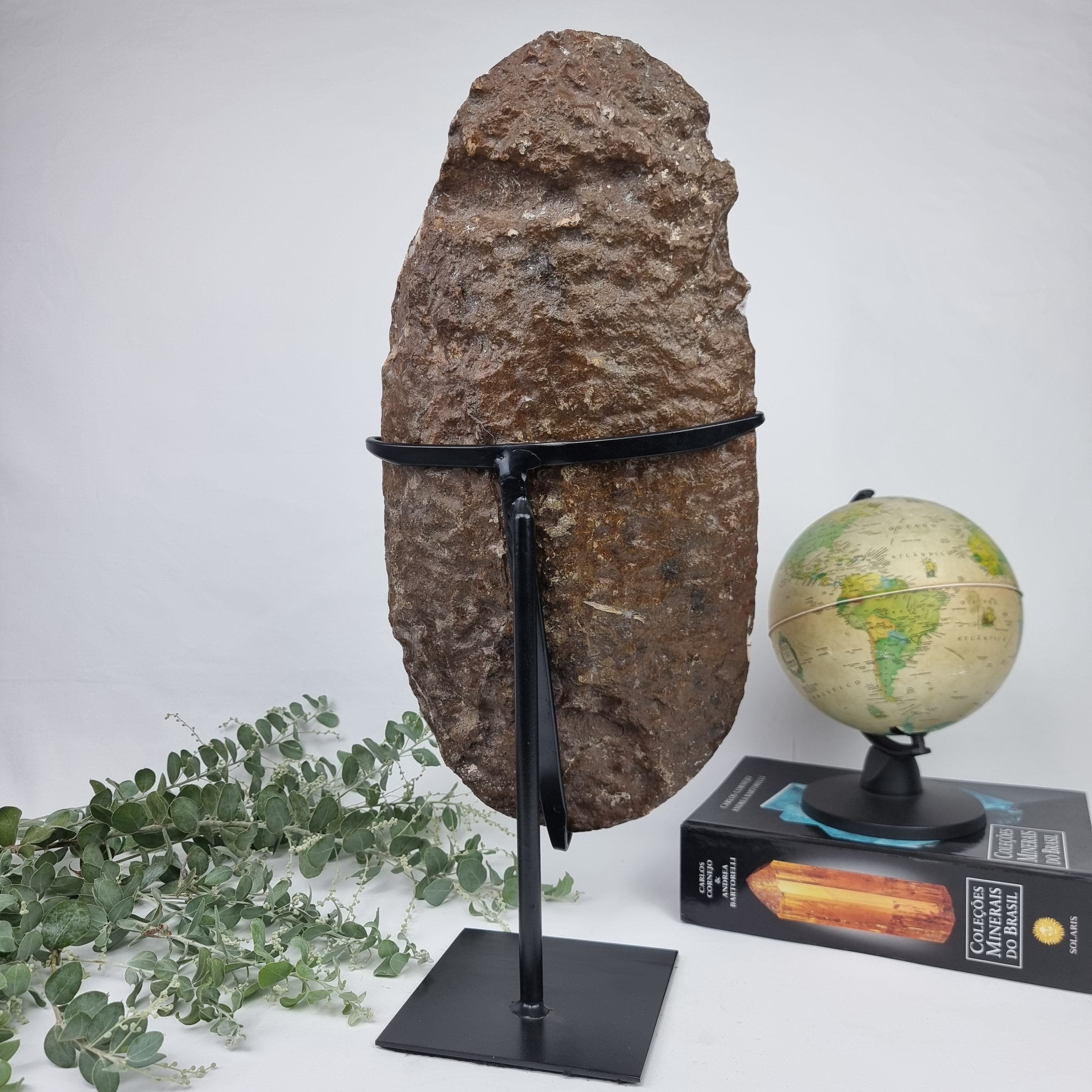 Citrine Crystal Cluster SUPER EXTRA, Metal Stand, 15.21 lbs & 20.08" Tall #by brcrystals