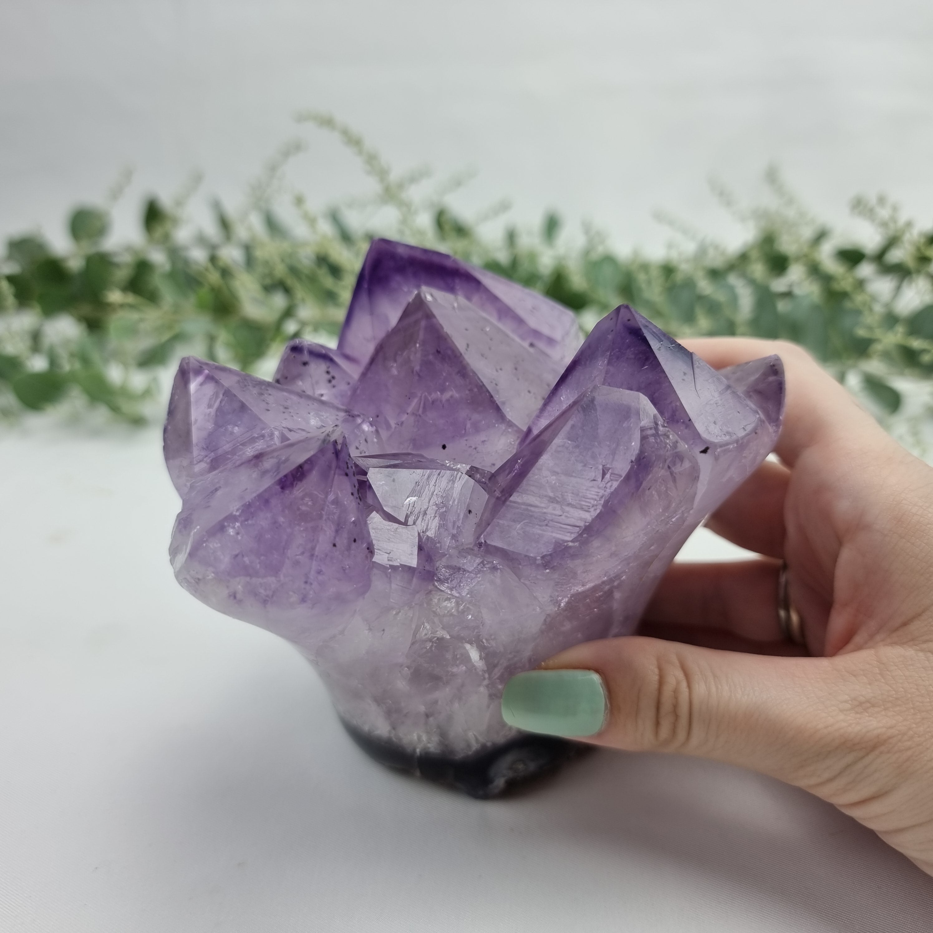 Natural Amethyst Flower | 1.40 Kgs, 12 cm Height | Energy, Beauty, and Sophistication