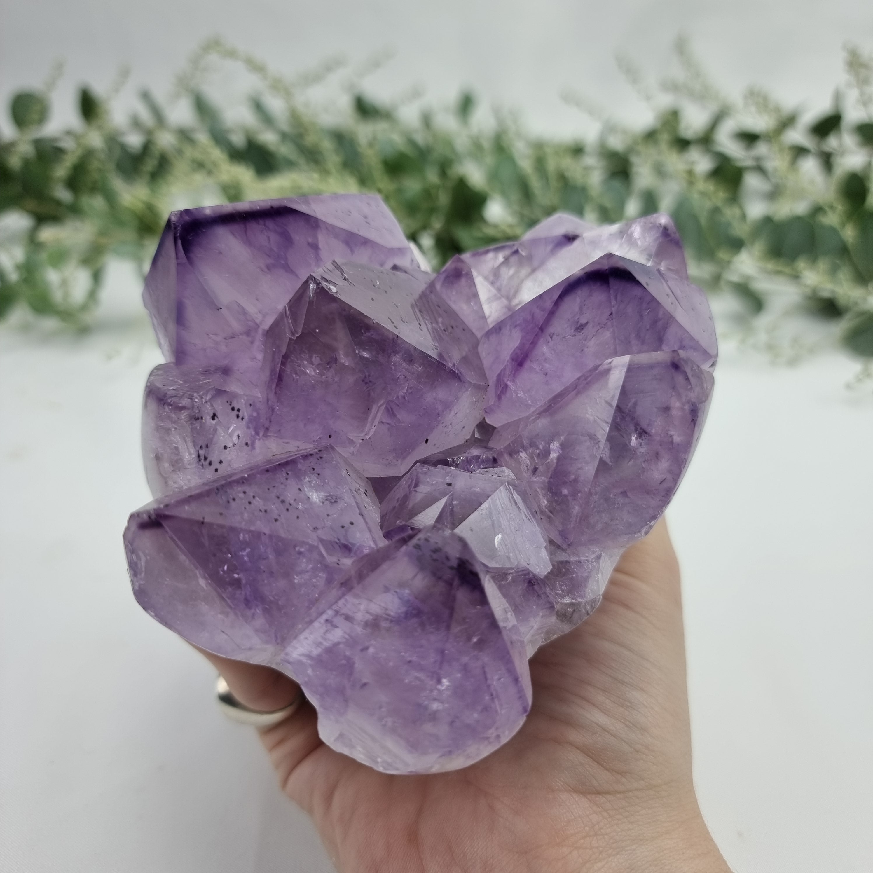 Natural Amethyst Flower | 1.40 Kgs, 12 cm Height | Energy, Beauty, and Sophistication