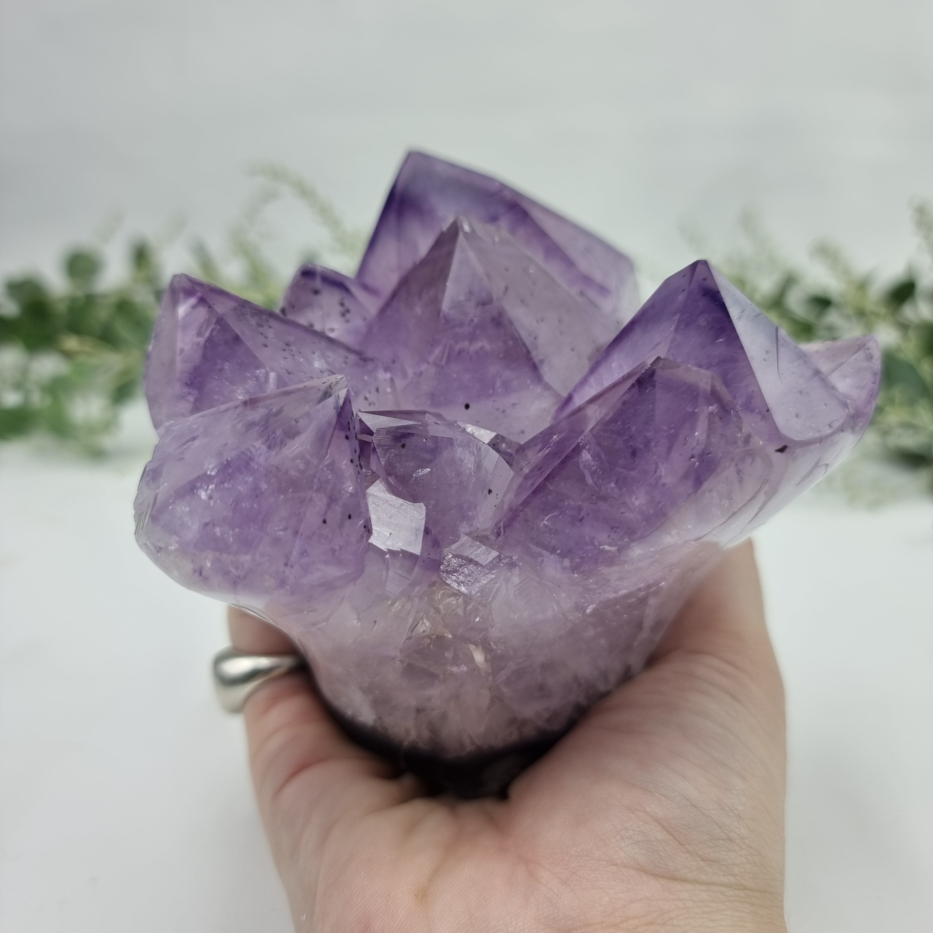 Natural Amethyst Flower | 1.40 Kgs, 12 cm Height | Energy, Beauty, and Sophistication