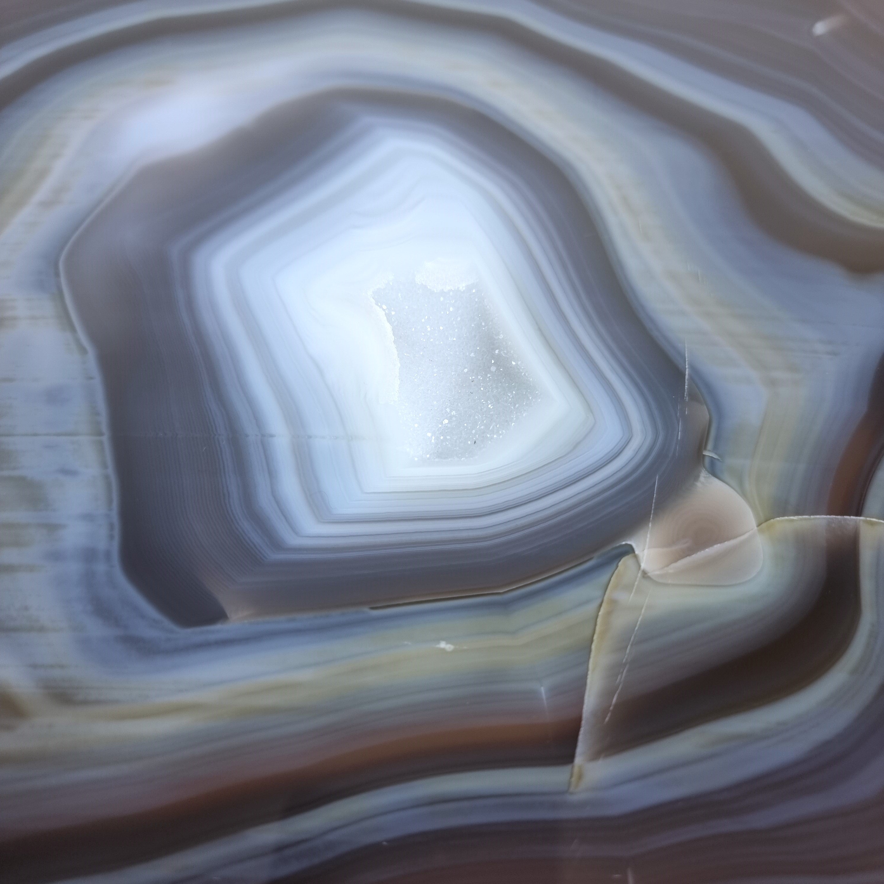 Agate Side Table - Crystal End Table Black legs 23 inches high, total weight 11 pounds