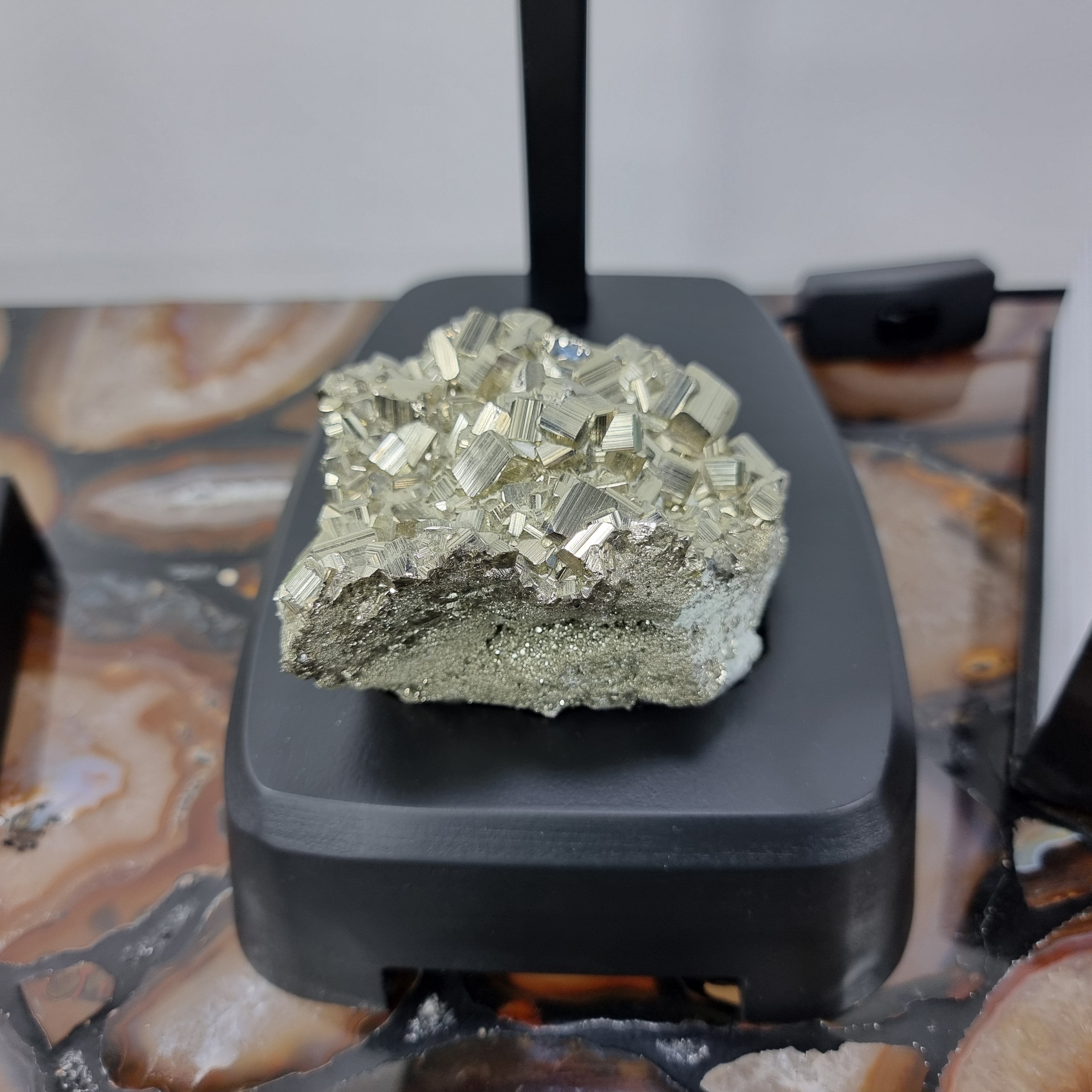 Gemstone LAMP | Beautiful Druzy Stone on Base | Super Special with 45 cm height - Handmade Piece BR Crystals
