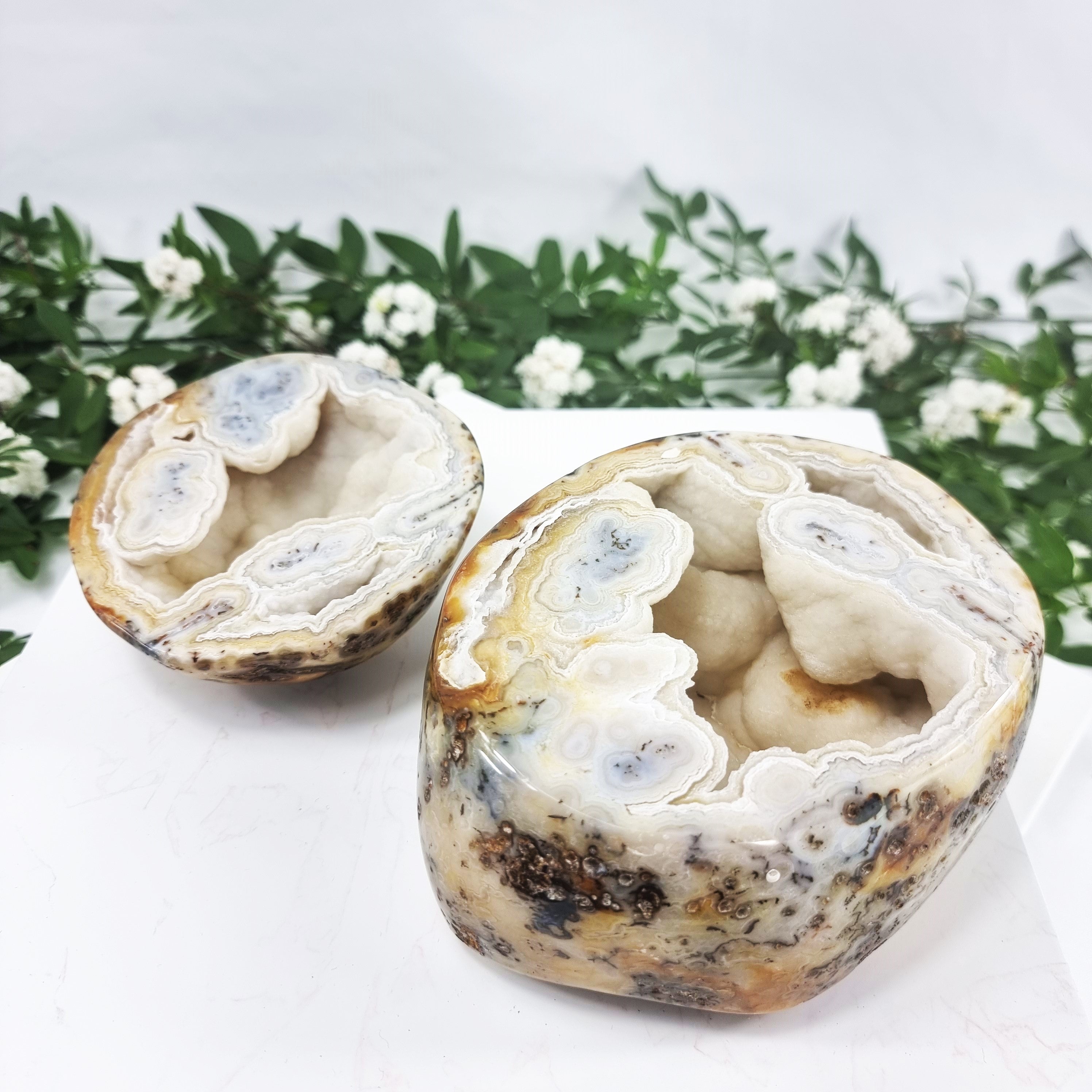 Agate Geode "Jewelry Box", Best Quality, 3.20 lbs & 3.94" Tall #by Brcrystals