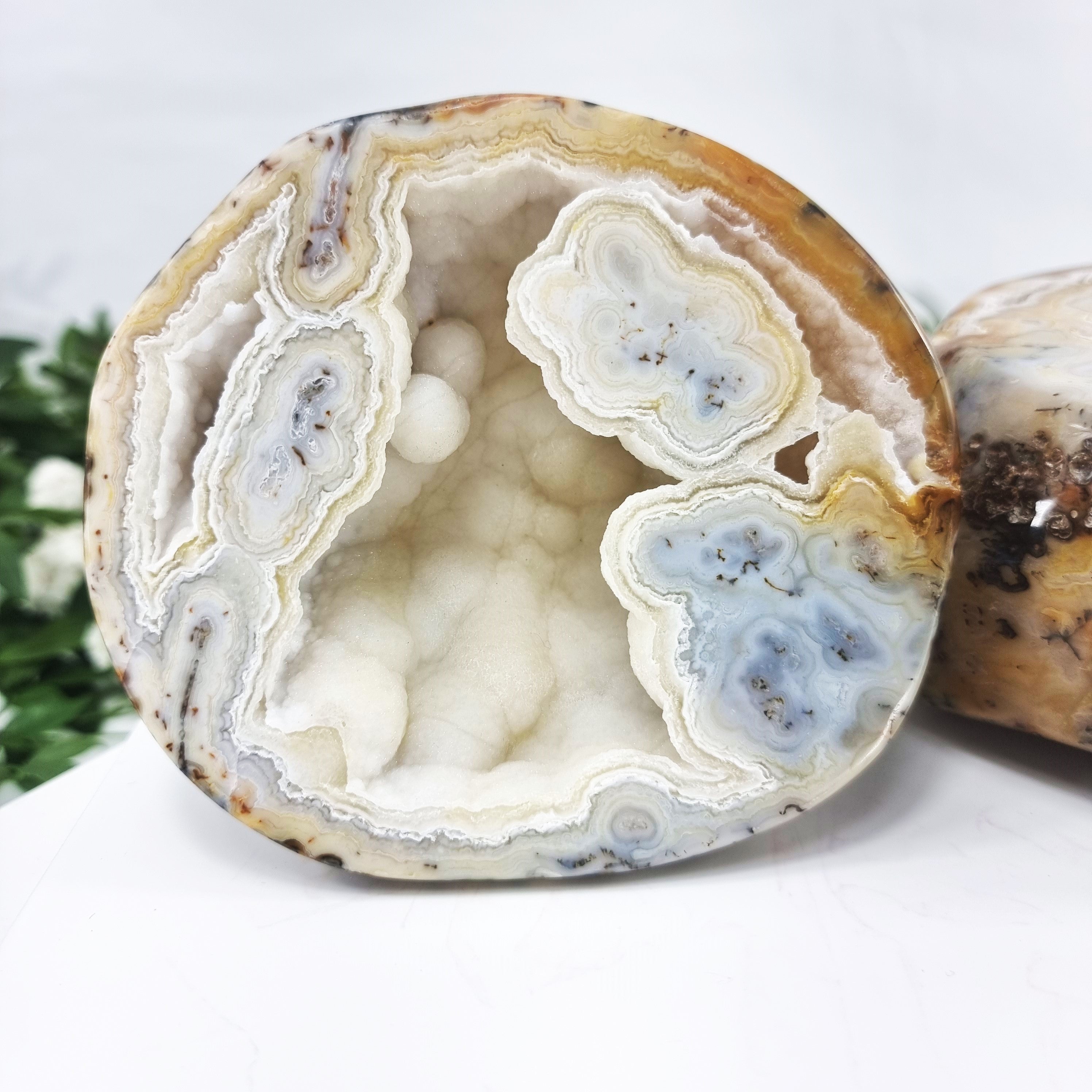 Agate Geode "Jewelry Box", Best Quality, 3.20 lbs & 3.94" Tall #by Brcrystals