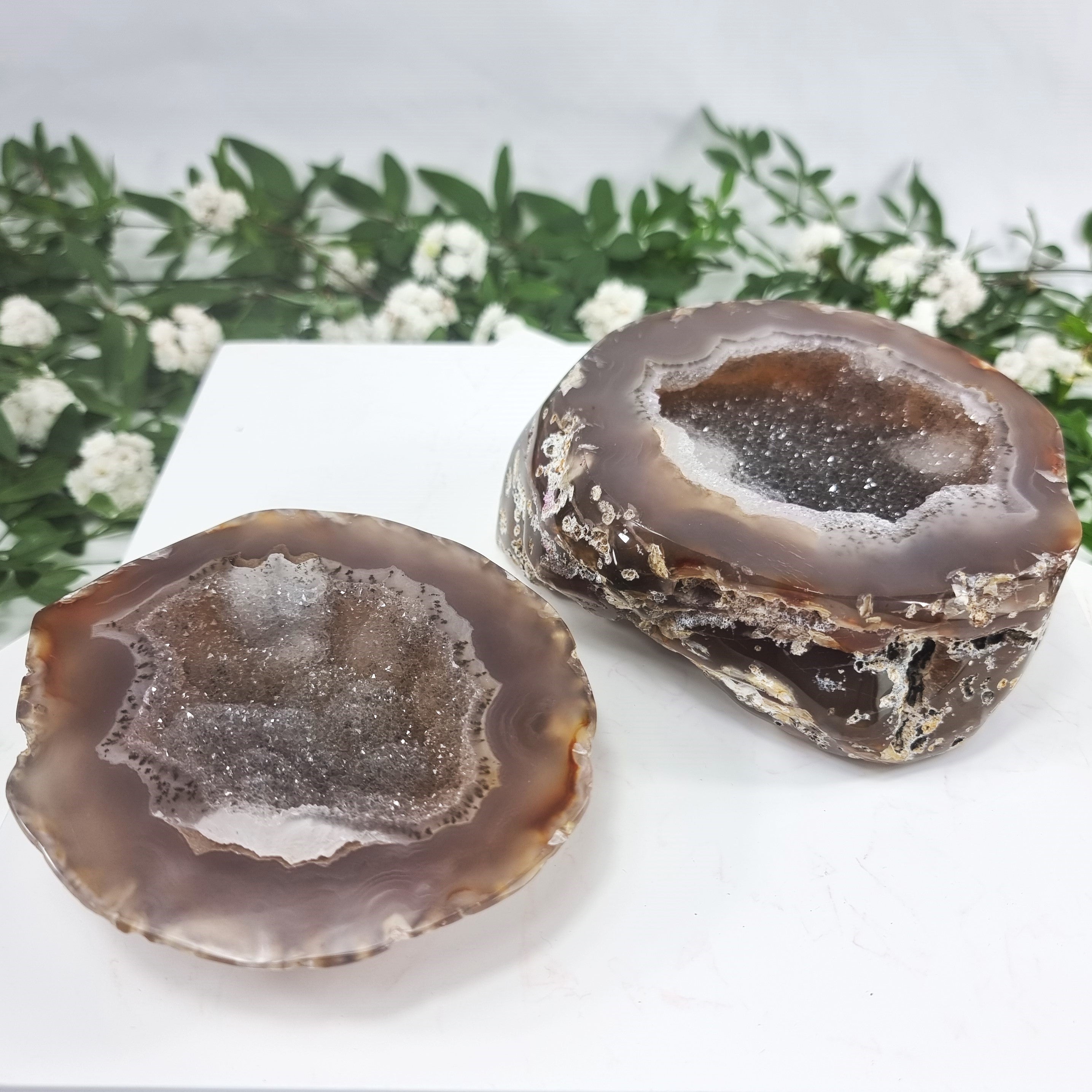 Agate Geode "Jewelry Box", Best Quality, 3.59 lbs & 3.54" Tall #by Brcrystals