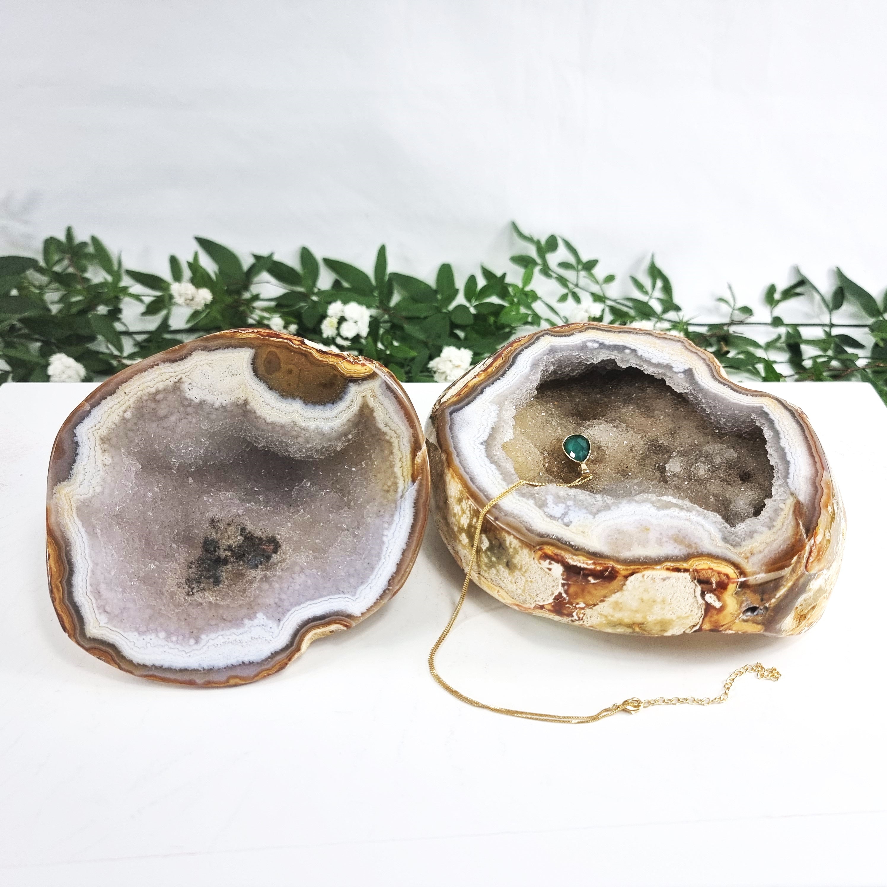 Agate Geode "Jewelry Box", Best Quality, 5.70 lbs & 4.33" Tall #by Brcrystals