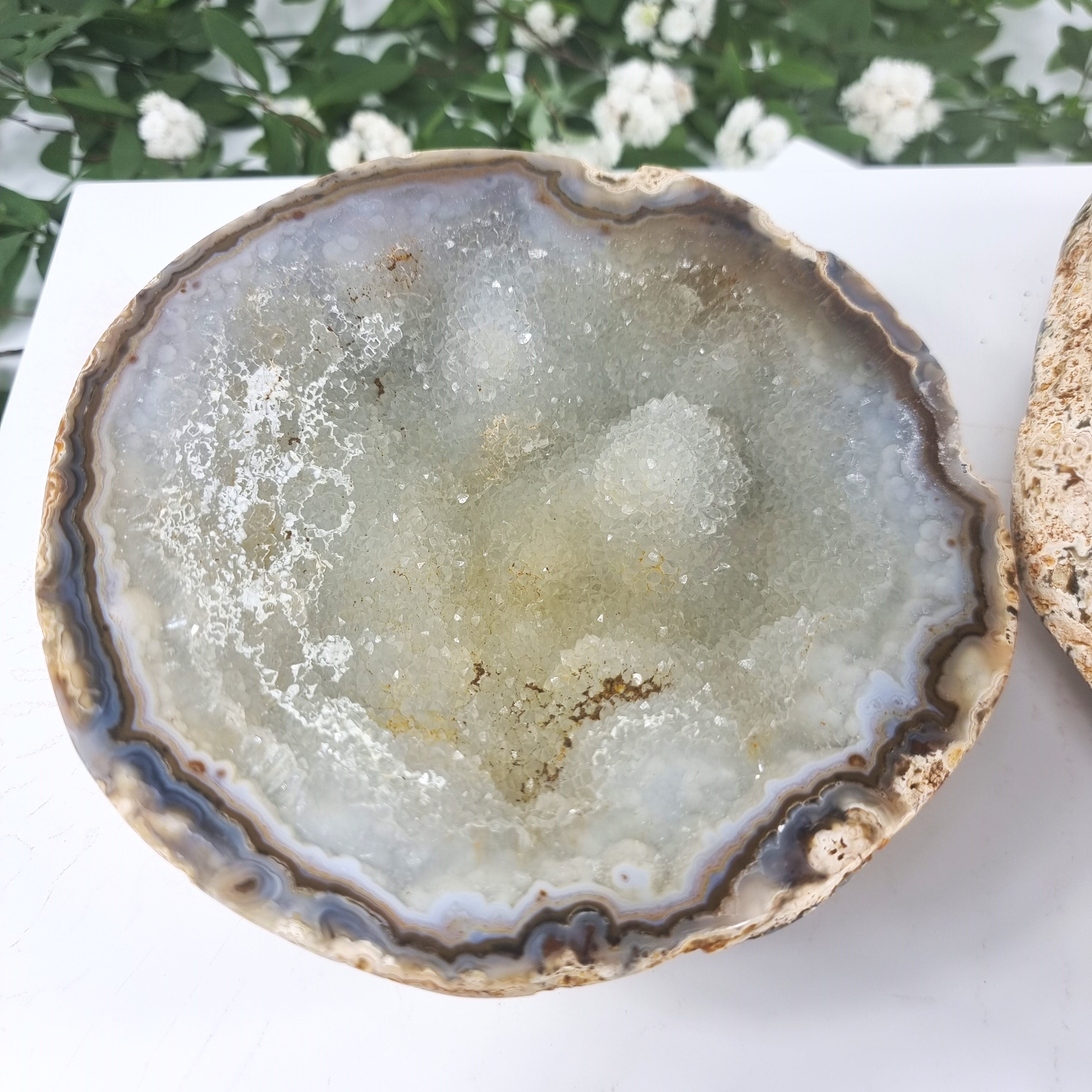 Agate Geode "Jewelry Box", Best Quality, 8.44 lbs & 4.72" Tall #by Brcrystals