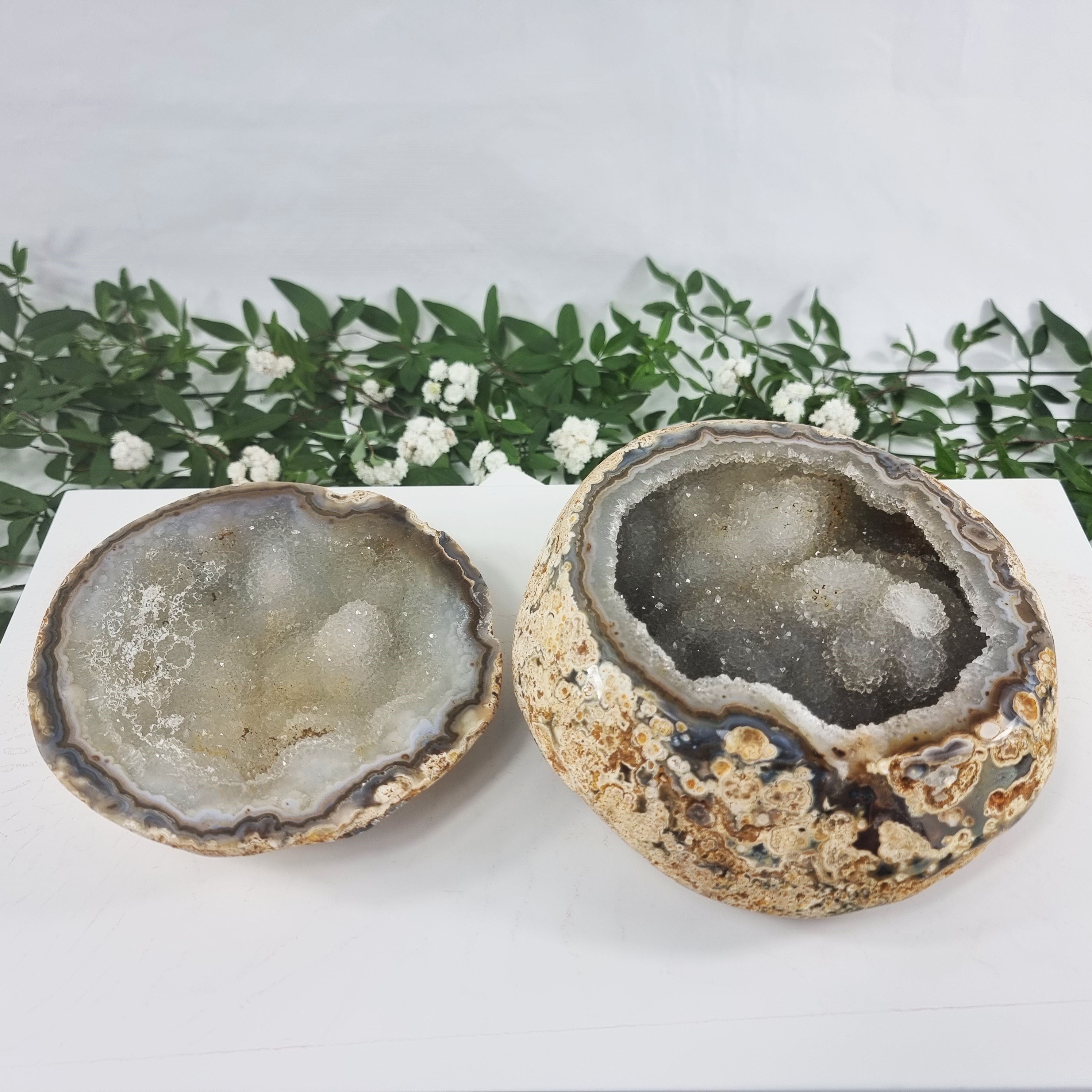 Agate Geode "Jewelry Box", Best Quality, 8.44 lbs & 4.72" Tall #by Brcrystals