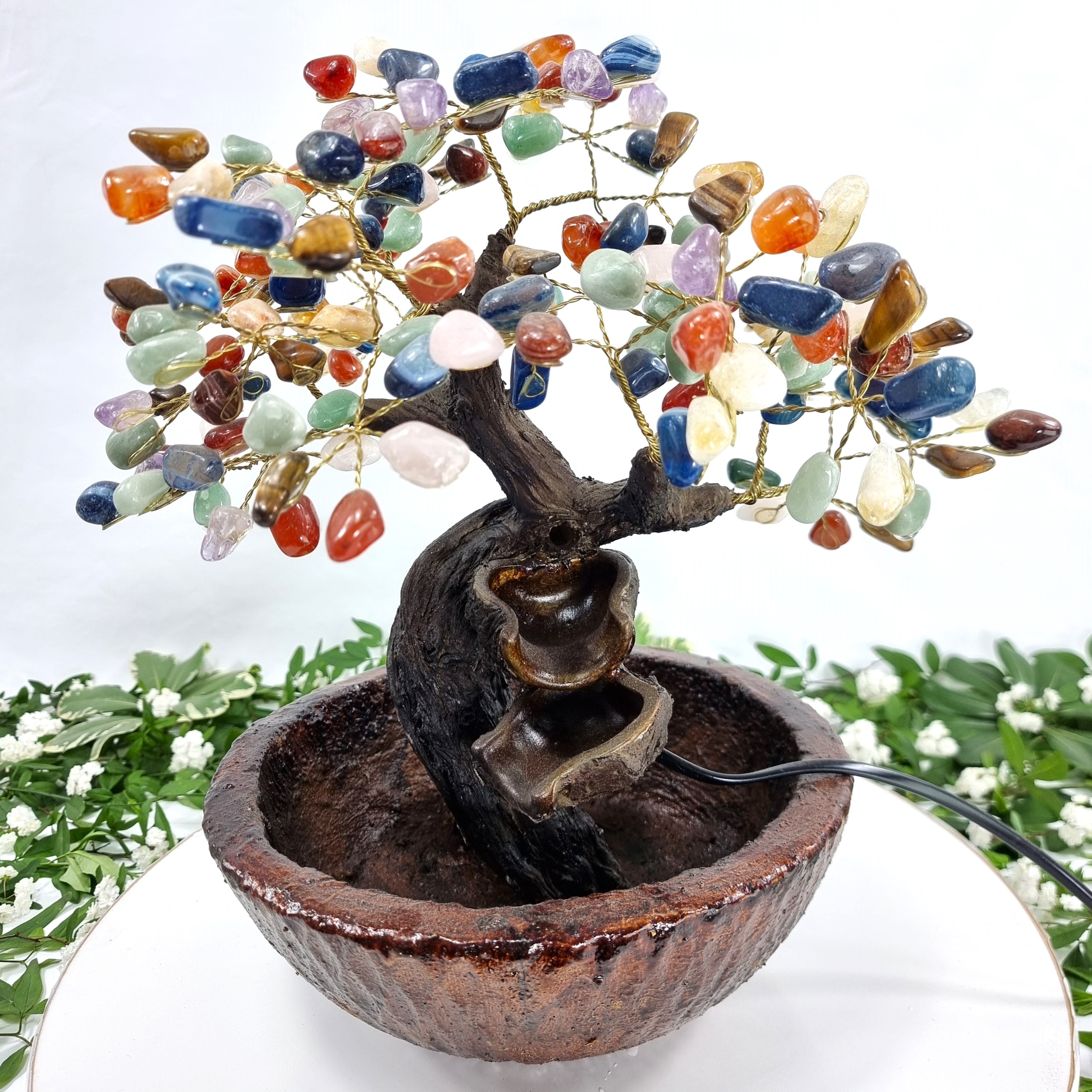 Fountain Tree with 7 Chakras Stones with 19,7" and 4,0 lbs