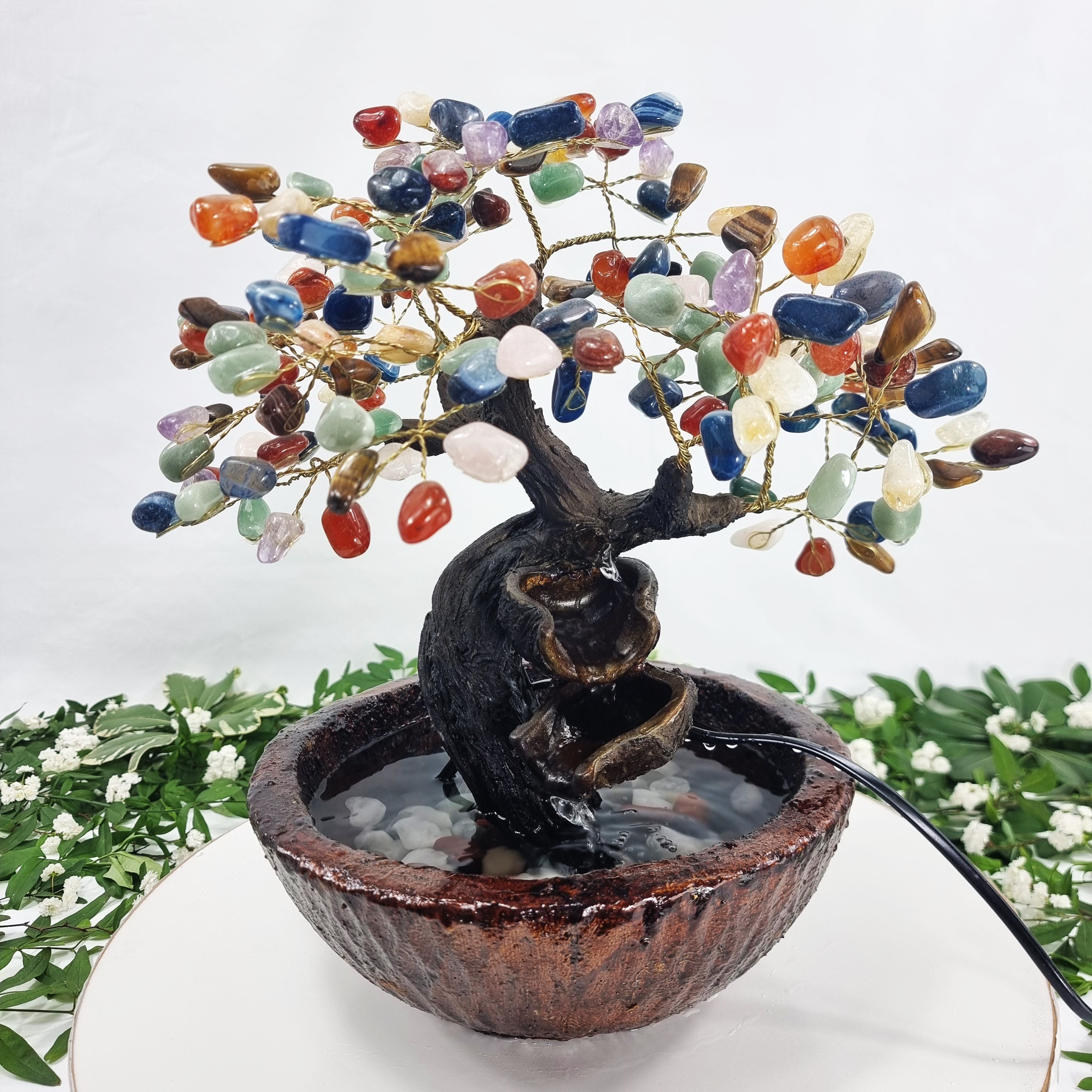 Fountain Tree with 7 Chakras Stones with 19,7" and 4,0 lbs