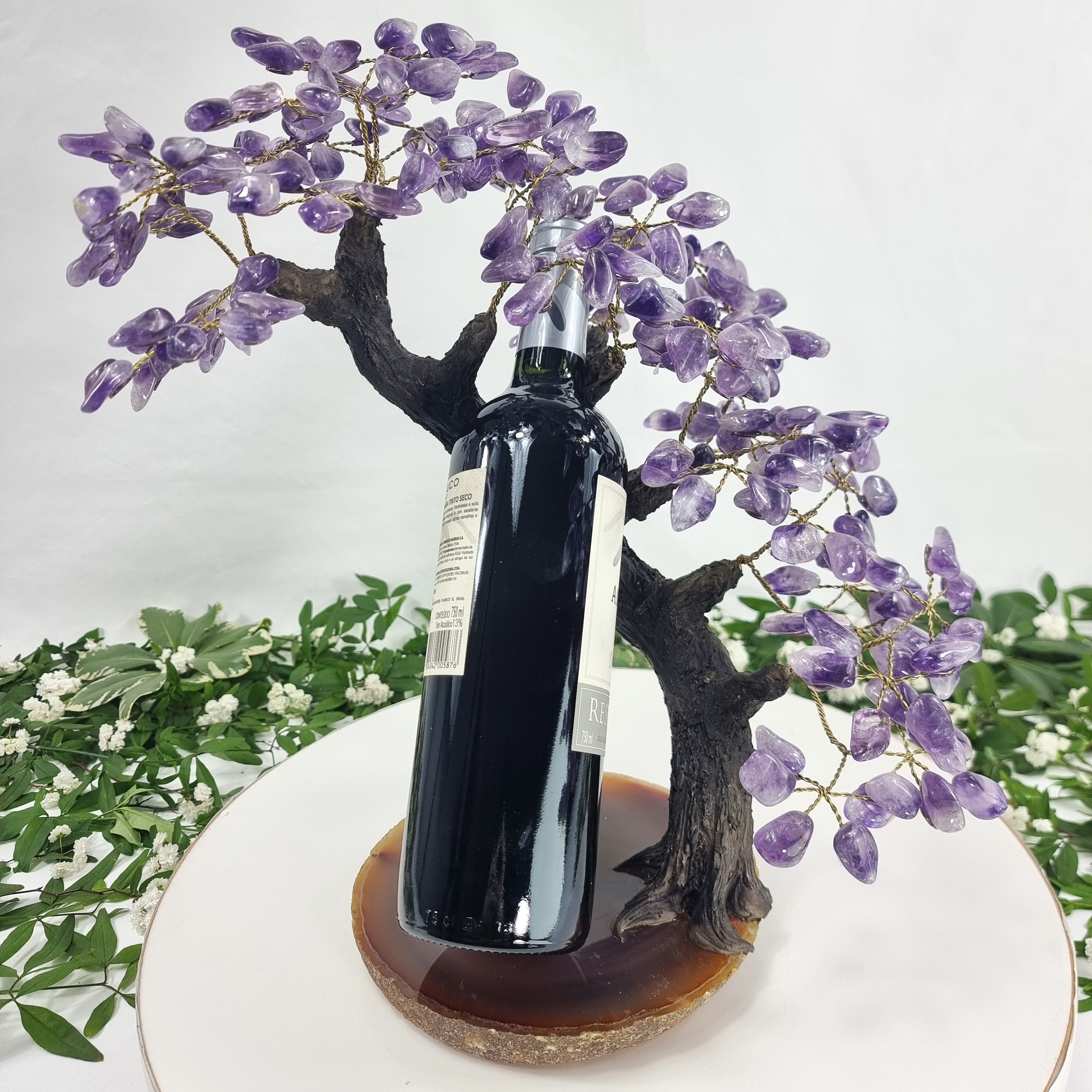 Amethyst Tree Wine Holder Super Special Piece - with 16" and 5,45 lbs