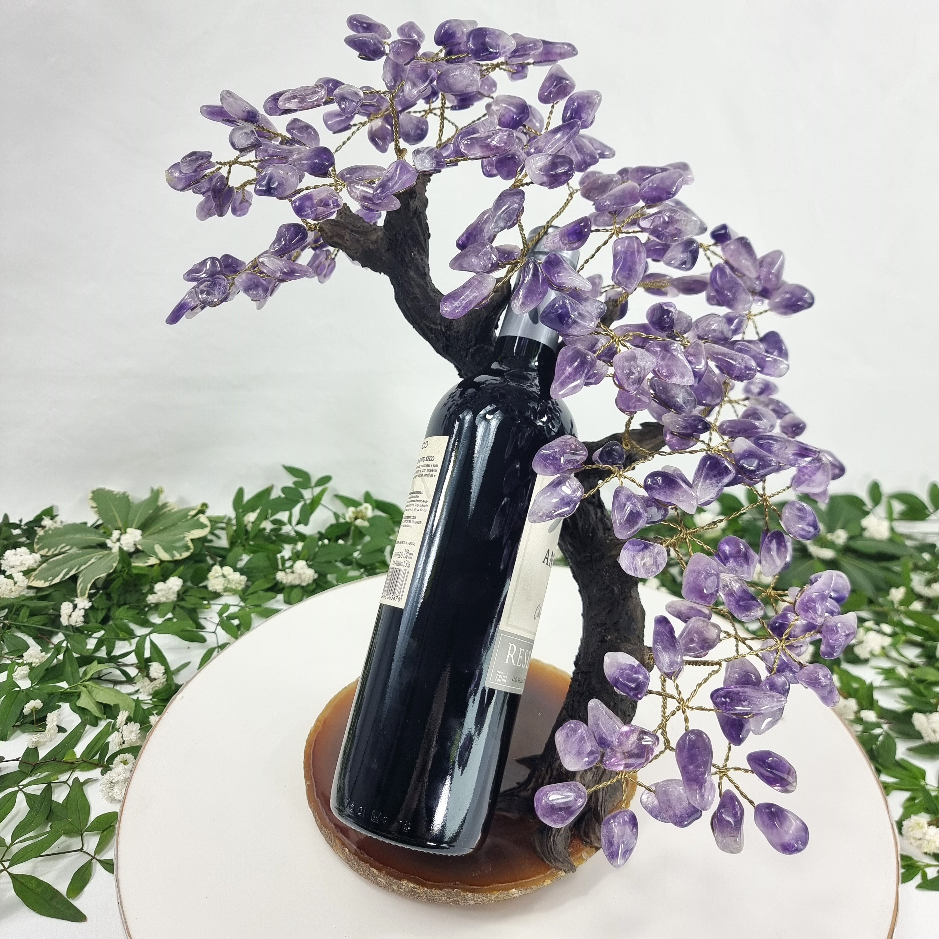 Amethyst Tree Wine Holder Super Special Piece - with 16" and 5,45 lbs