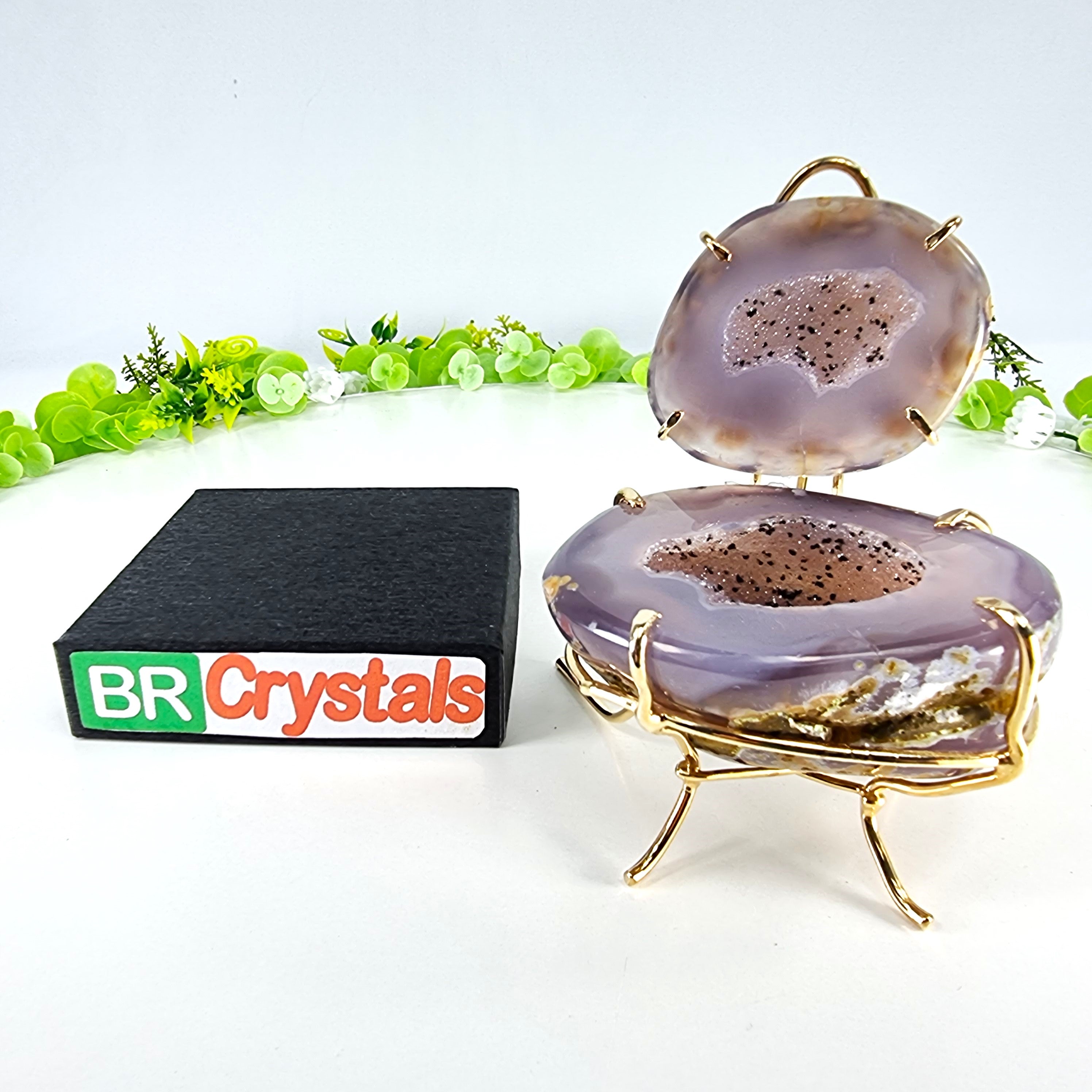 Natural Geode Agate Jewelry Box - Agate Druzy Jewelry Box