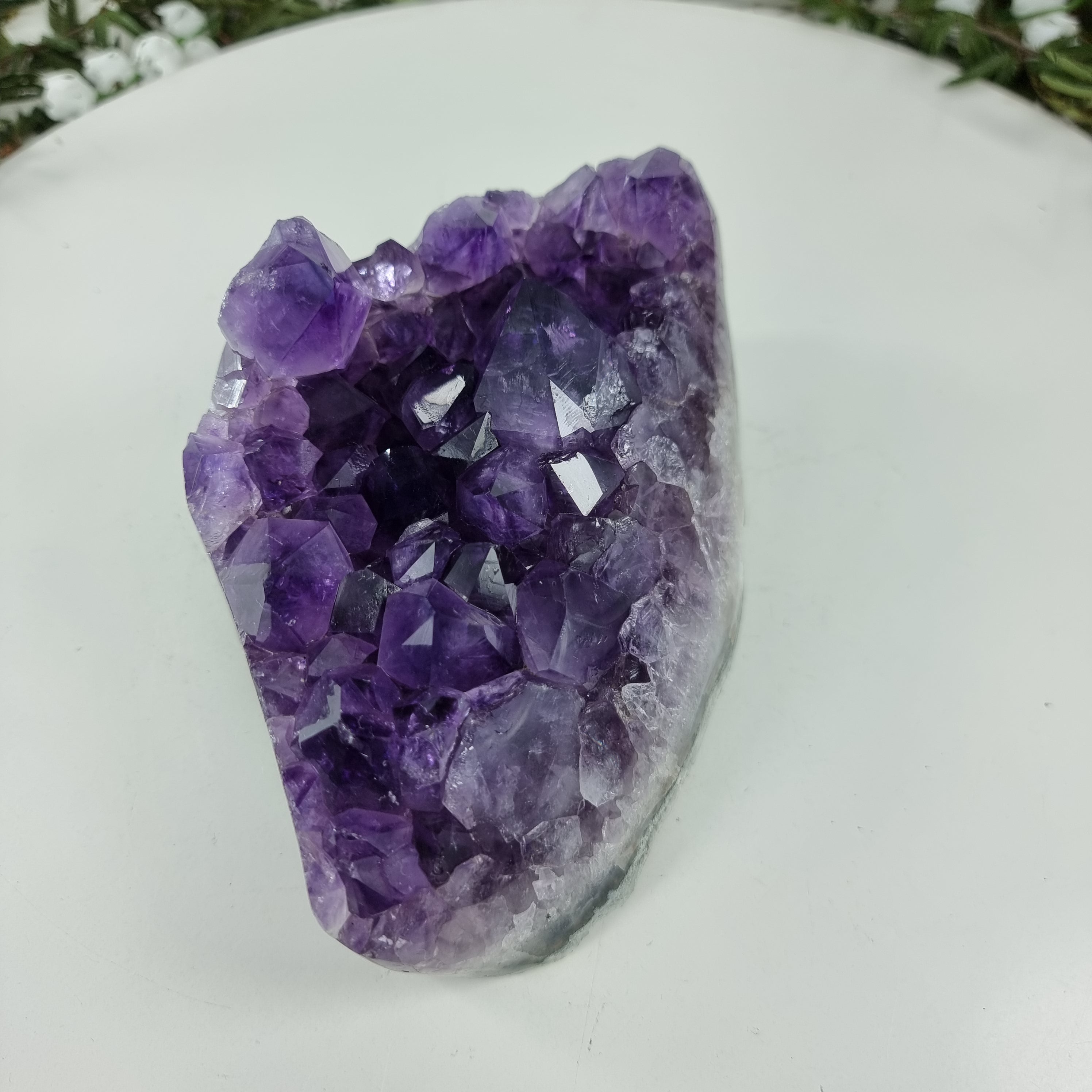 Amethyst Druse with Violet Crystals weighing 1.573 Kgs, Energy, Beauty, and Sophistication