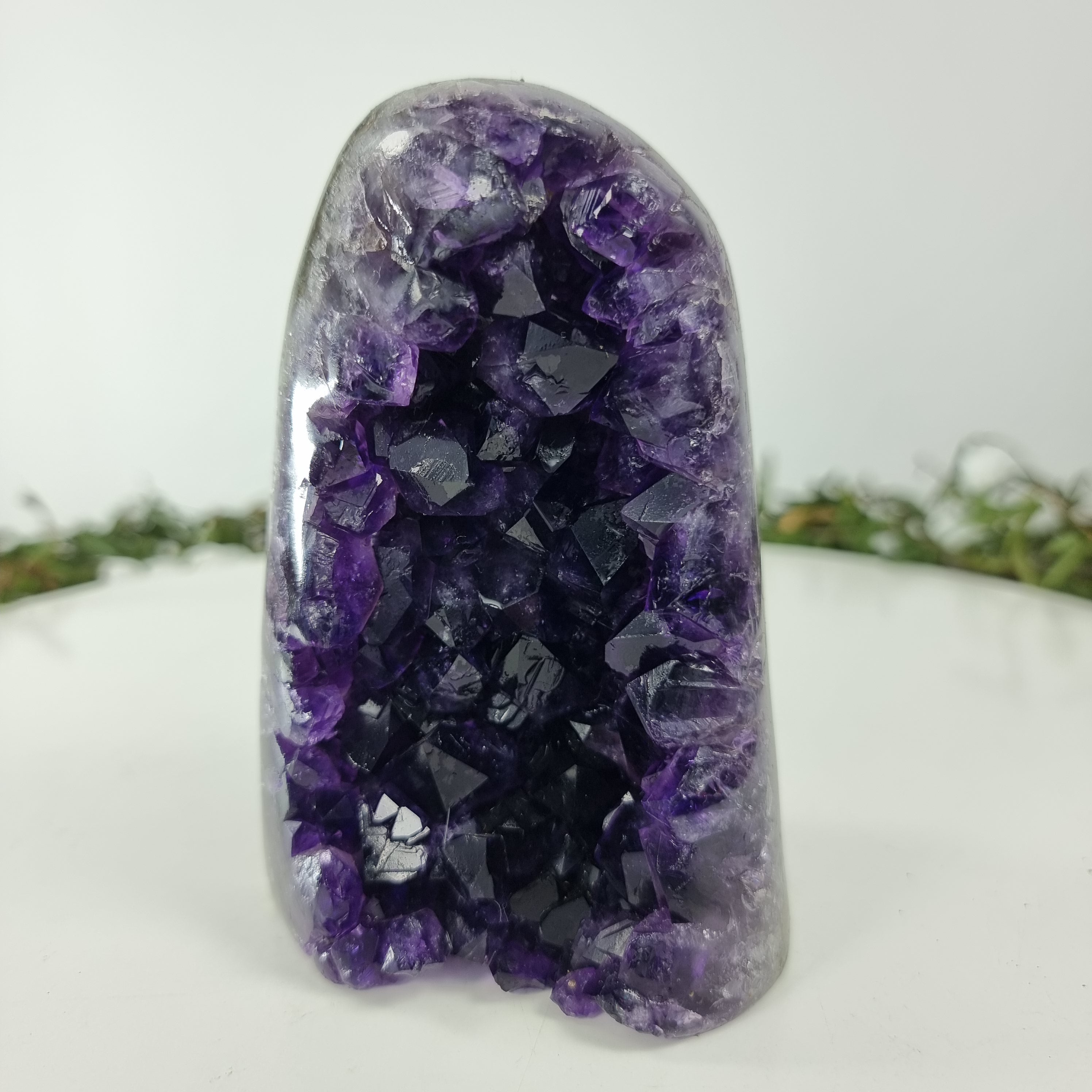 Drusa de amatista con cristales especiales, peso 0,90 kg, energía, belleza y sofisticación