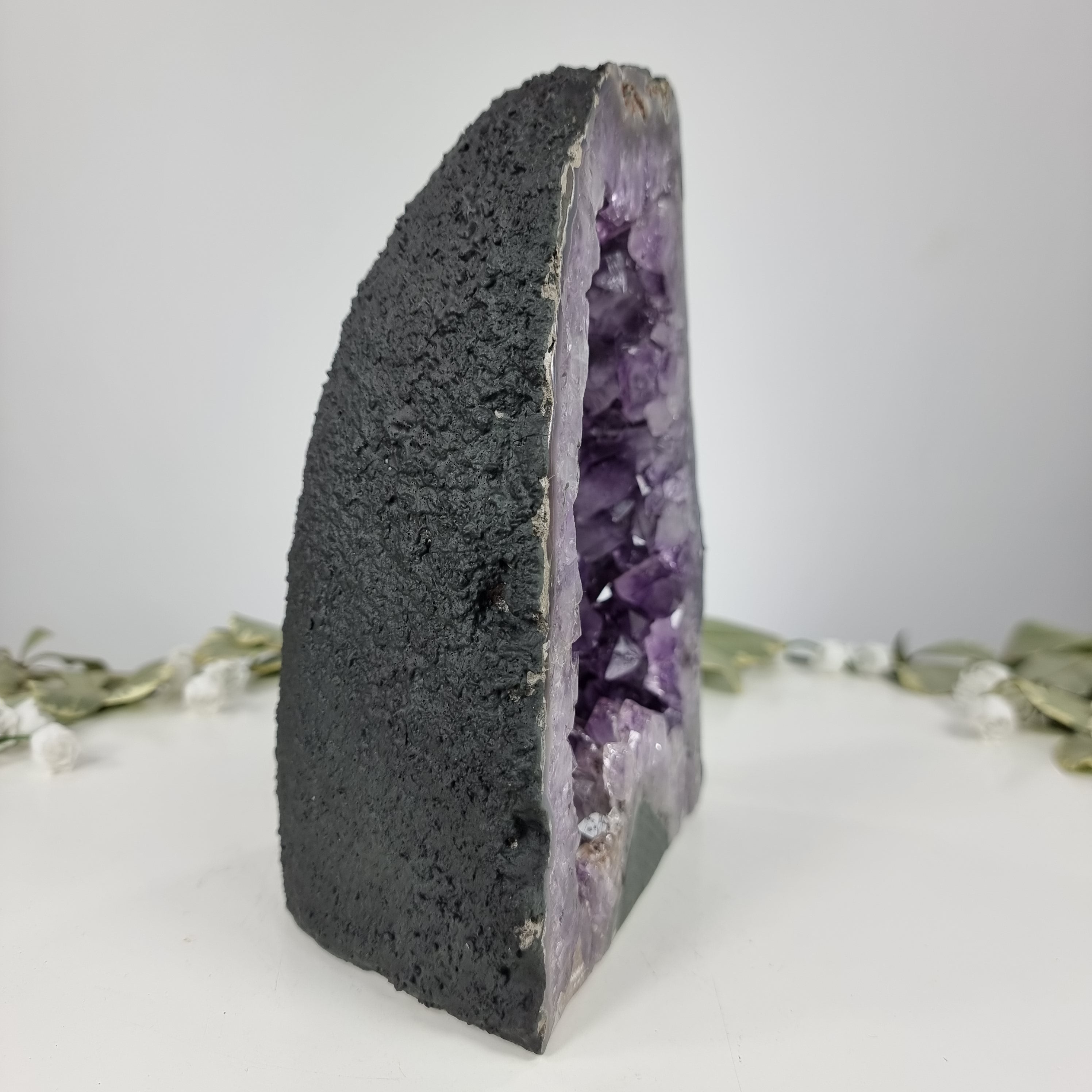 Chapel in Raw Druzy Amethyst - Amethyst Geode 2.65 Kgs, Energy, Beauty, and Sophistication