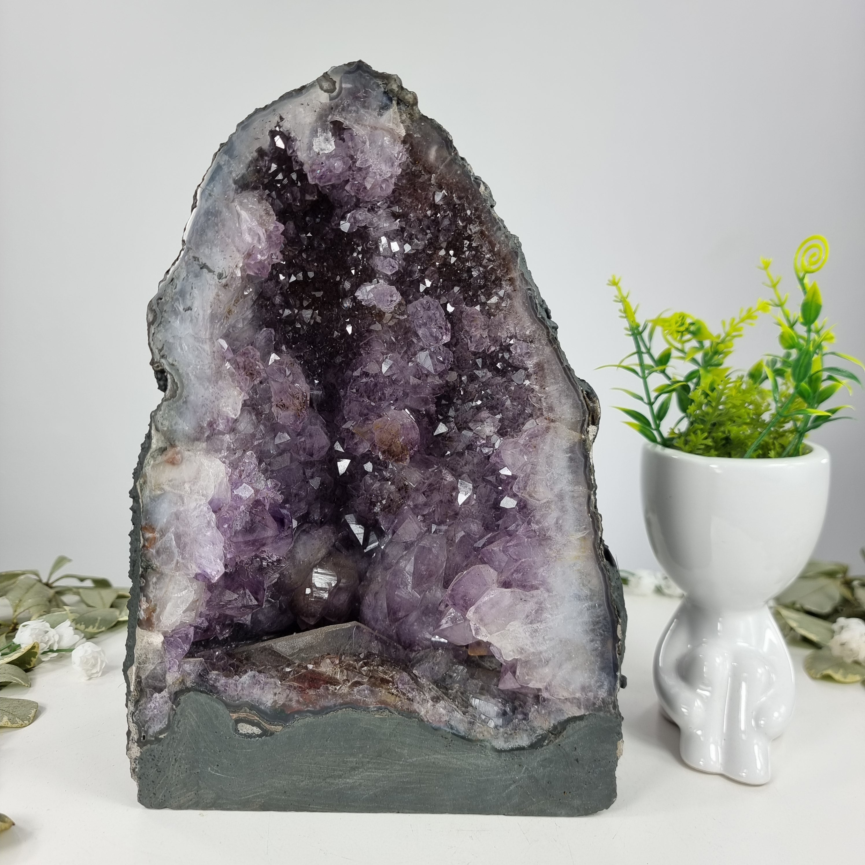 Rough Amethyst Chapel Druzy - Amethyst Geode 4.95 Kgs, Energy, Beauty, and Sophistication