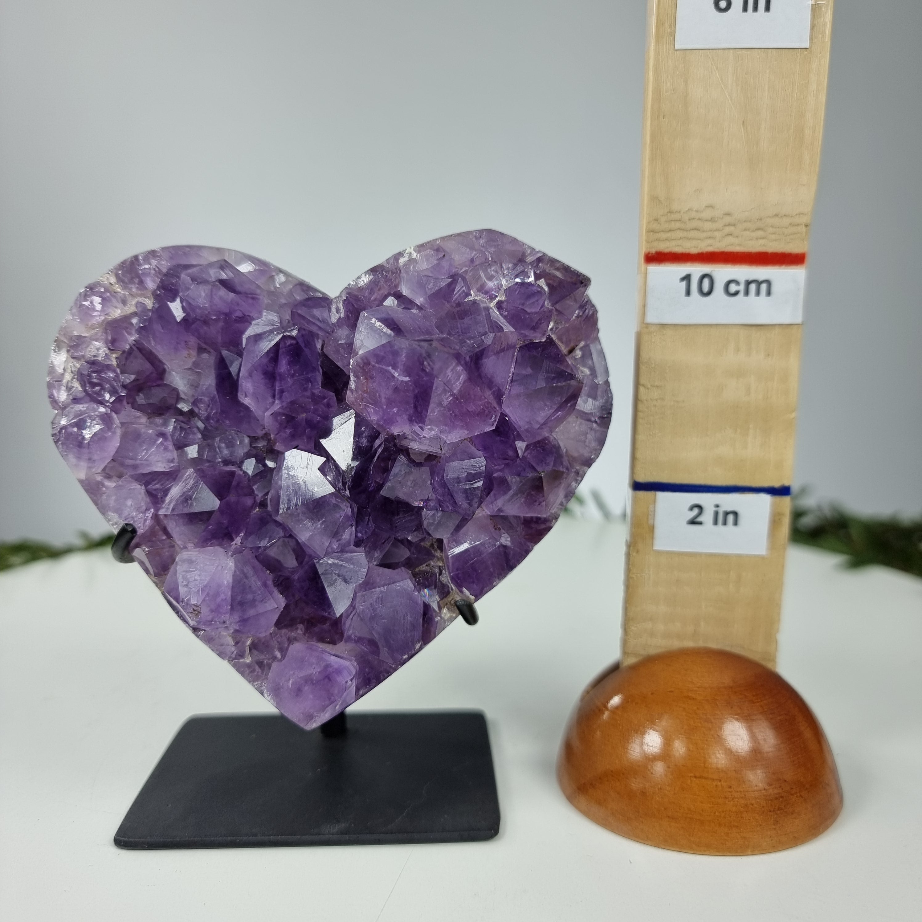 Corazón de Amatista Especial | Peso 0,760 kg, Altura 13 cm | Energía, Belleza y Sofisticación