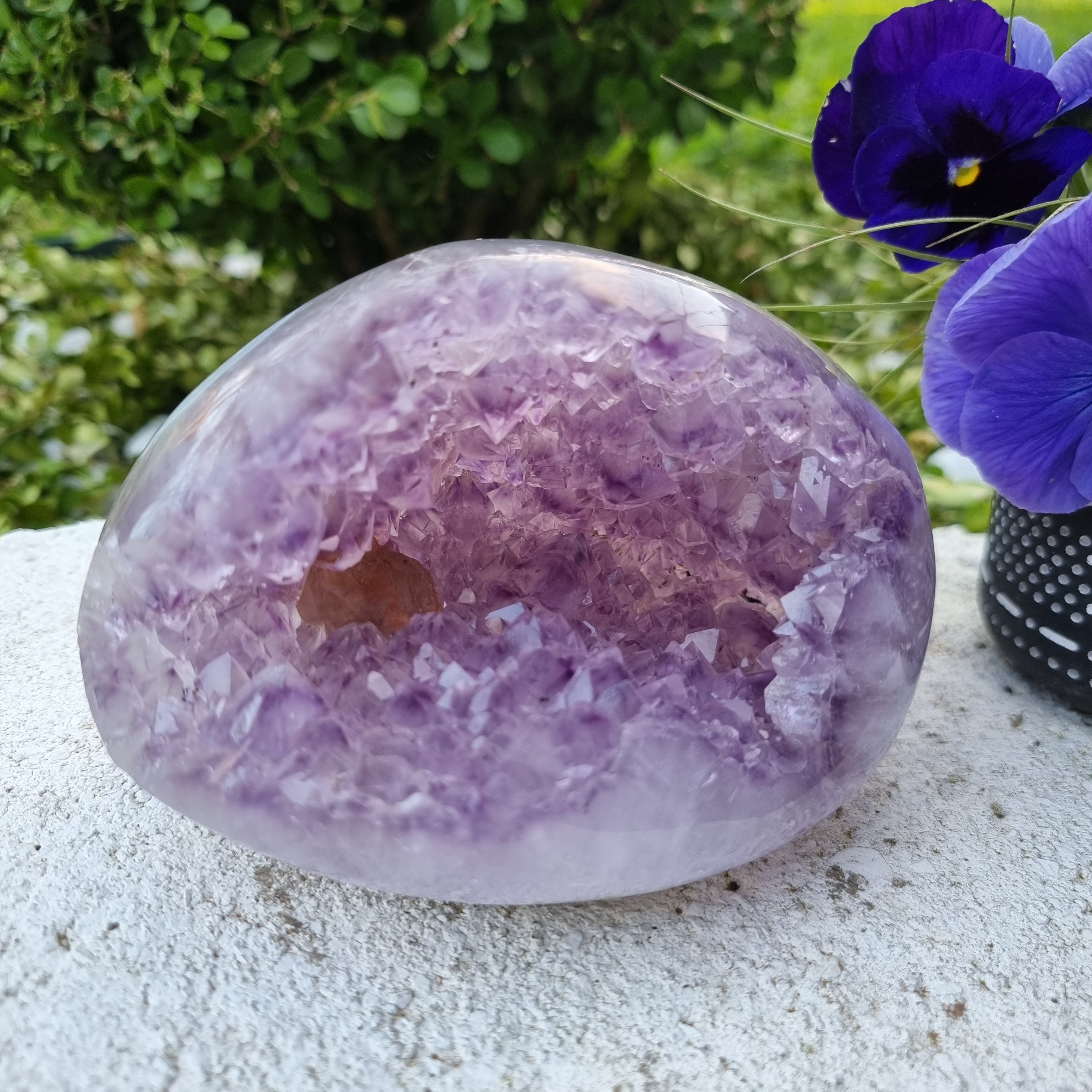 Special Amethyst Geode | Weight 1.95 Kgs, Height 9 cm | Energy, Beauty and Sophistication