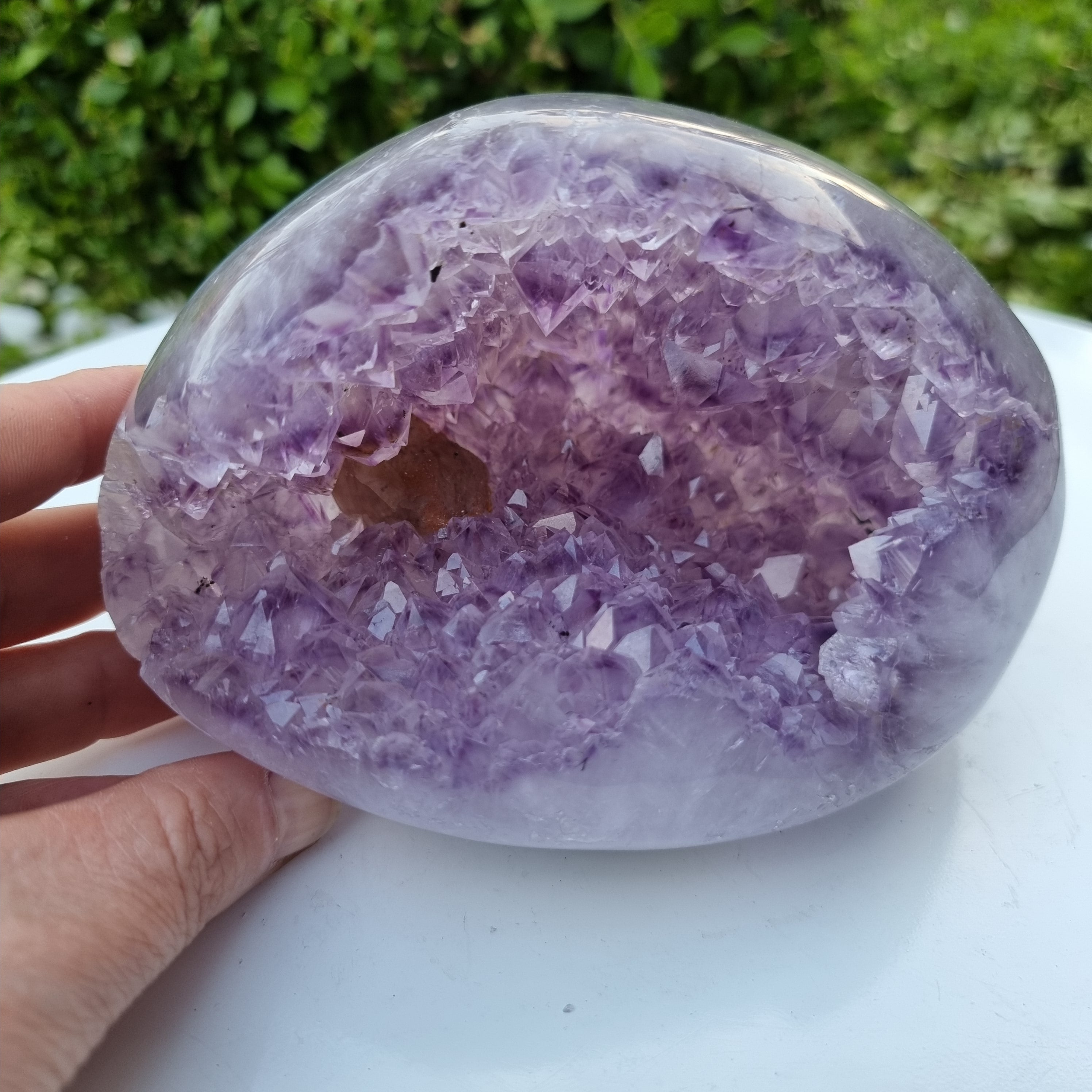Special Amethyst Geode | Weight 1.95 Kgs, Height 9 cm | Energy, Beauty and Sophistication