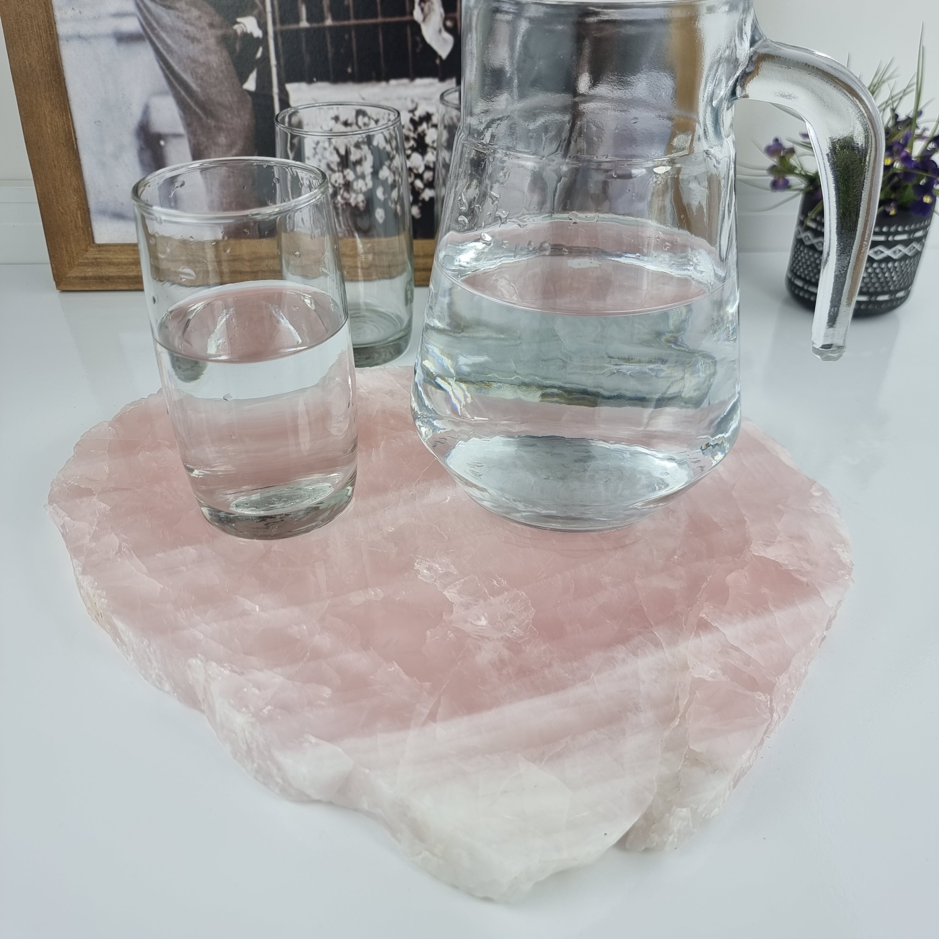 Quartz Trays with NATURAL EDGES size 30 to 35 cm and weighing 3 kg