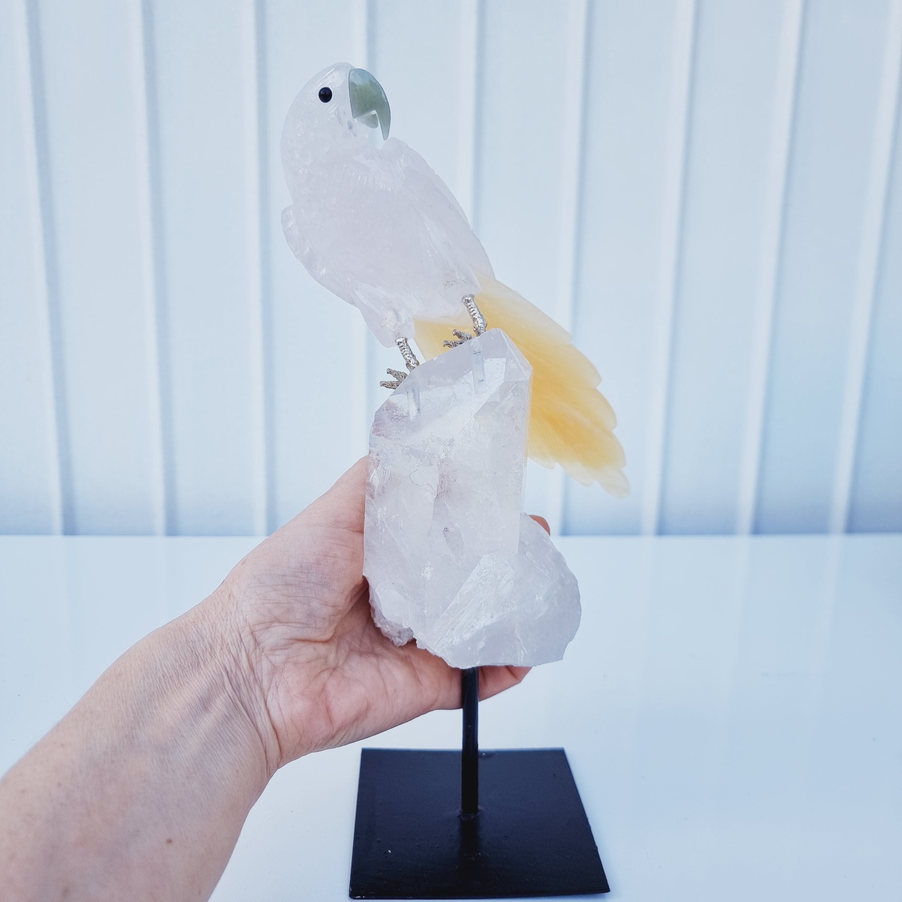 Special Natural Crystal Bird | Weight 1.20 Kgs, Height 29 cm | Exclusive, Energy and Beauty
