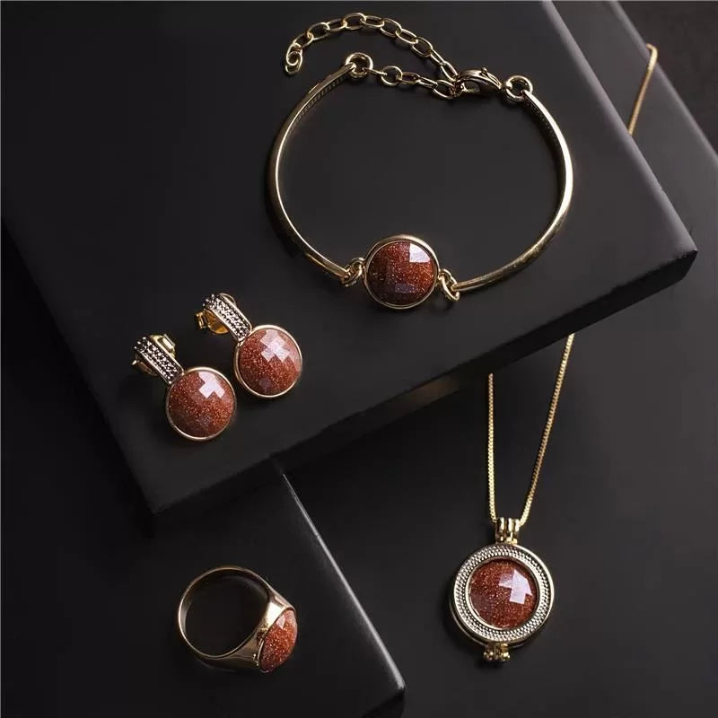 Faceted Locket Necklace with Pearl