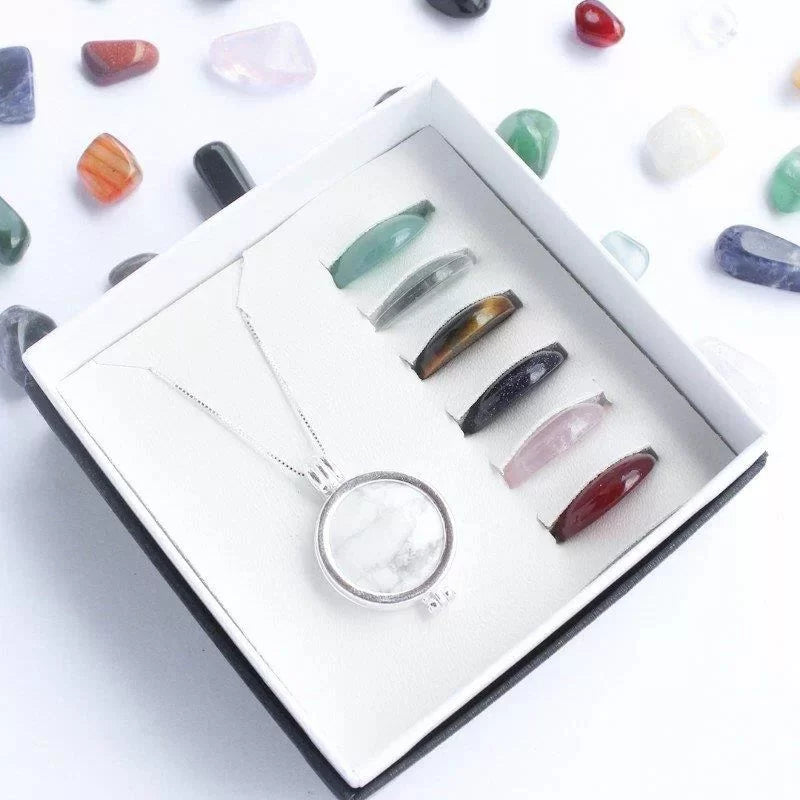 Sterling Silver Faceted Locket Necklace
