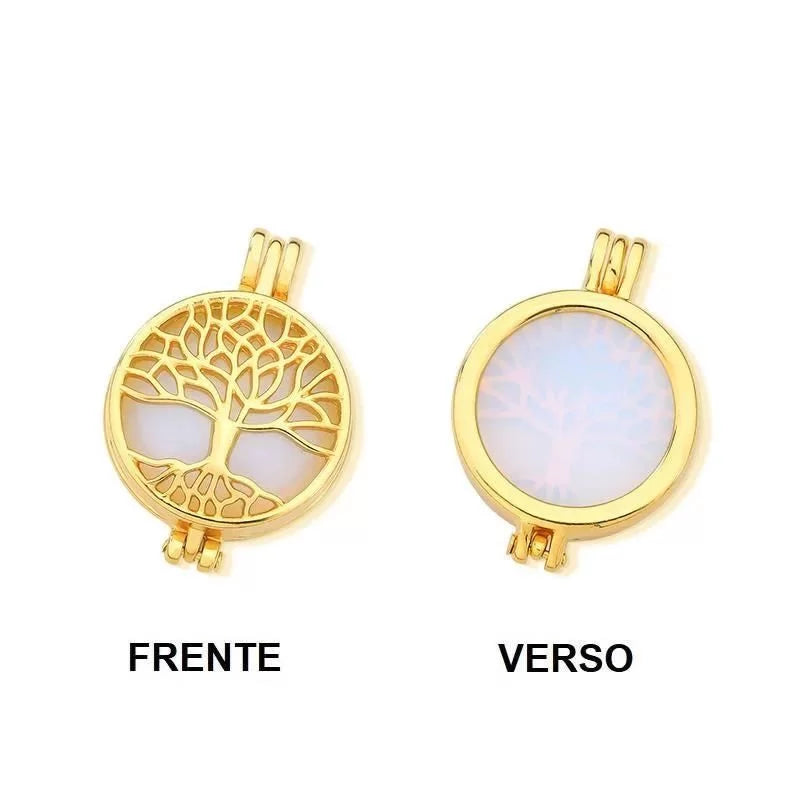 Gold Plated "Tree of Life" Locket Necklace
