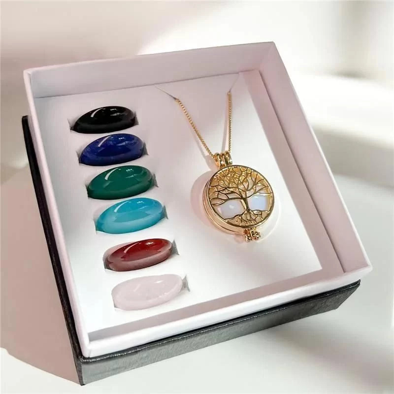 Gold Plated "Tree of Life" Locket Necklace
