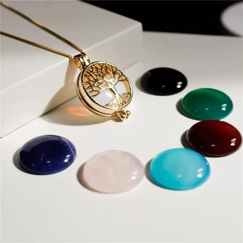 Gold Plated "Tree of Life" Locket Necklace
