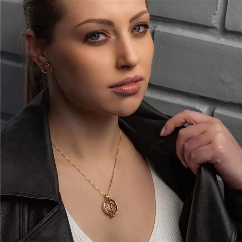 Gold Plated Locket Necklace "Dove of Peace" Pendant