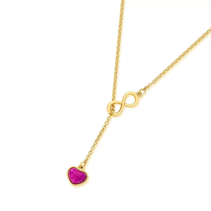 Gold-plated semi-precious stone pendant