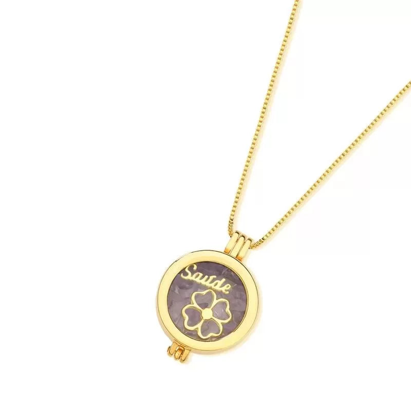 Gold-plated Locket Necklace