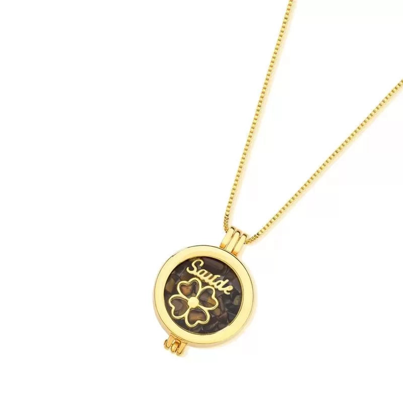 Gold-plated Locket Necklace