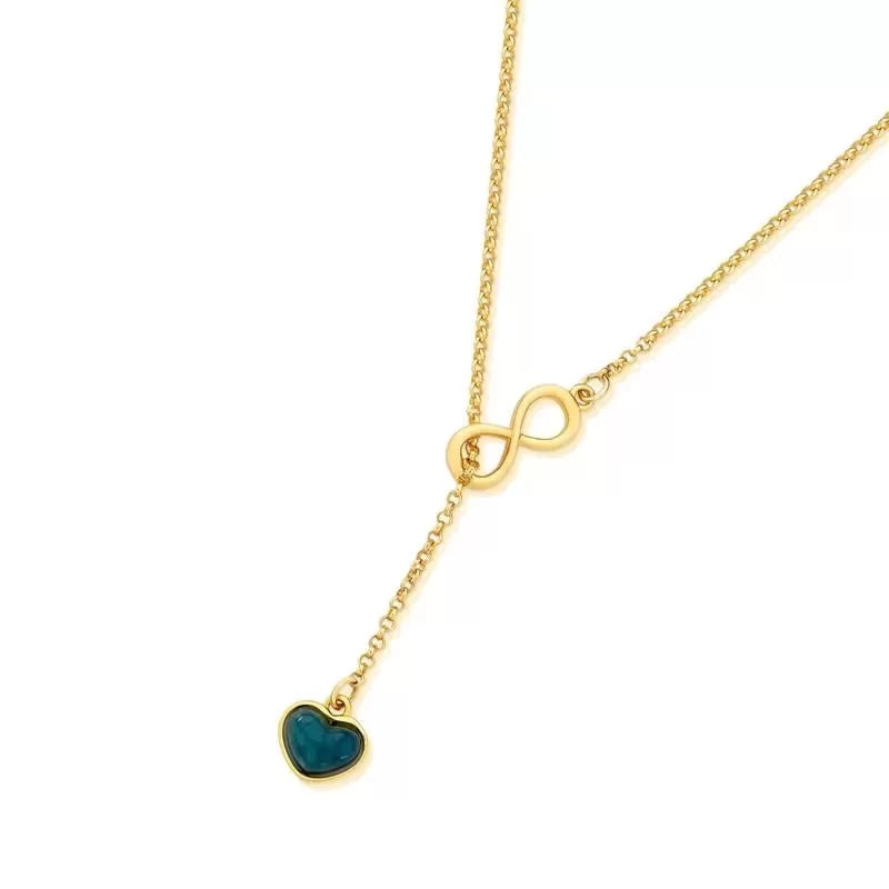 Gold-plated semi-precious stone pendant