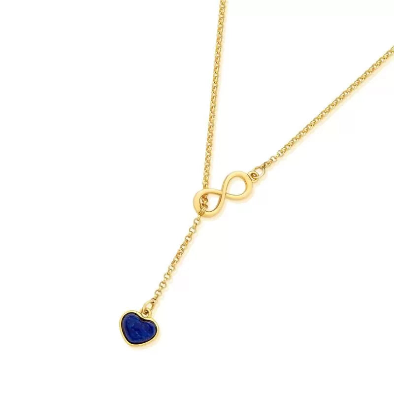 Gold-plated semi-precious stone pendant