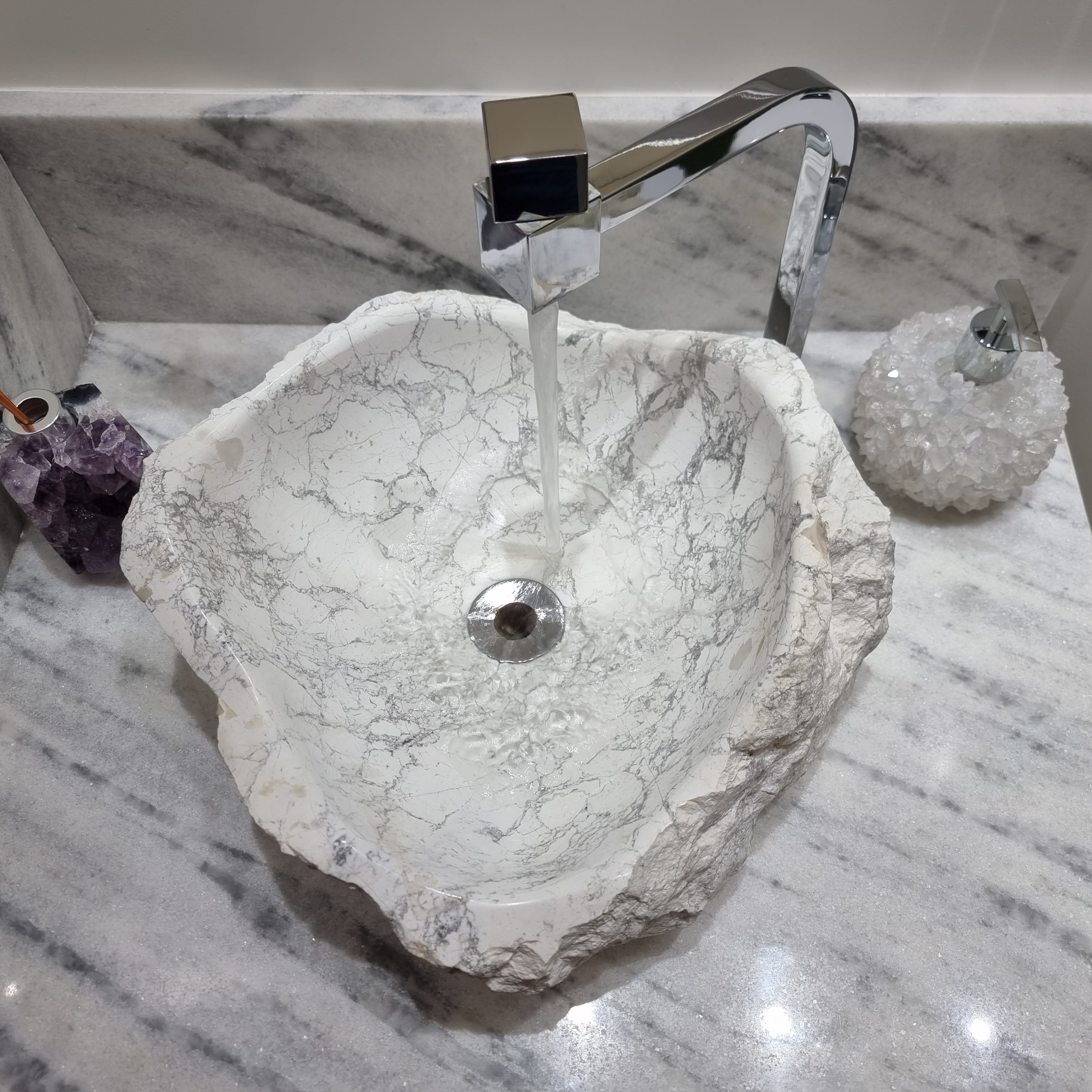 Encimera de Baño Piezas exclusivas de cuarzo cortado peso 11 a 14 kg