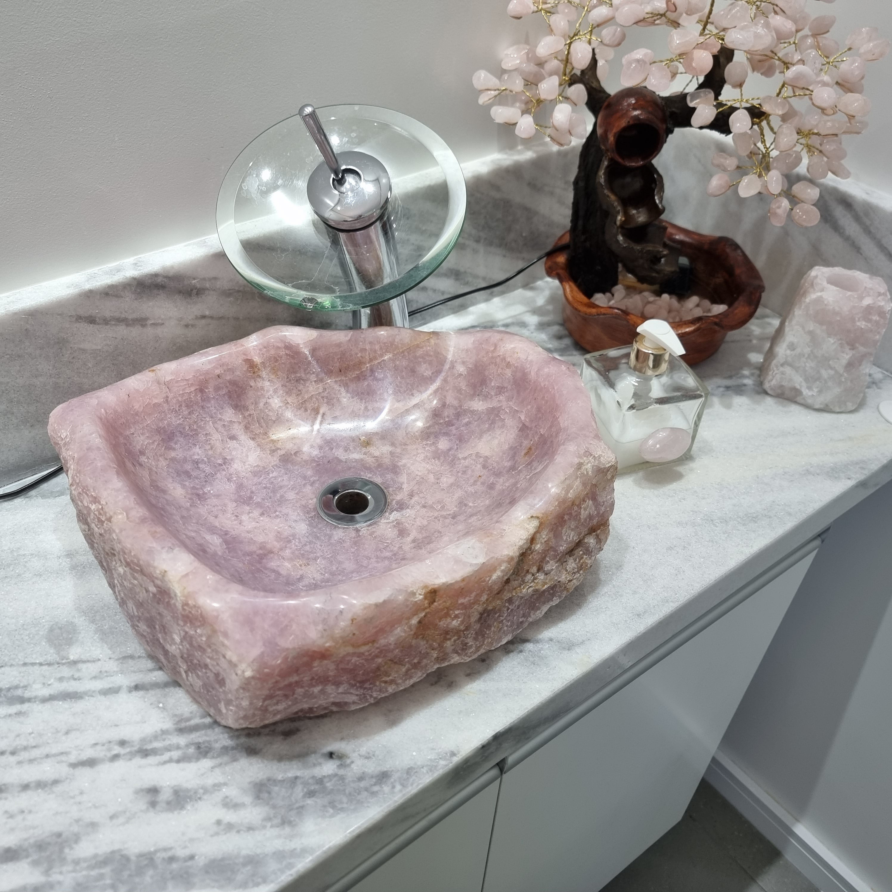 Encimera de Baño Piezas exclusivas de cuarzo cortado peso 11 a 14 kg