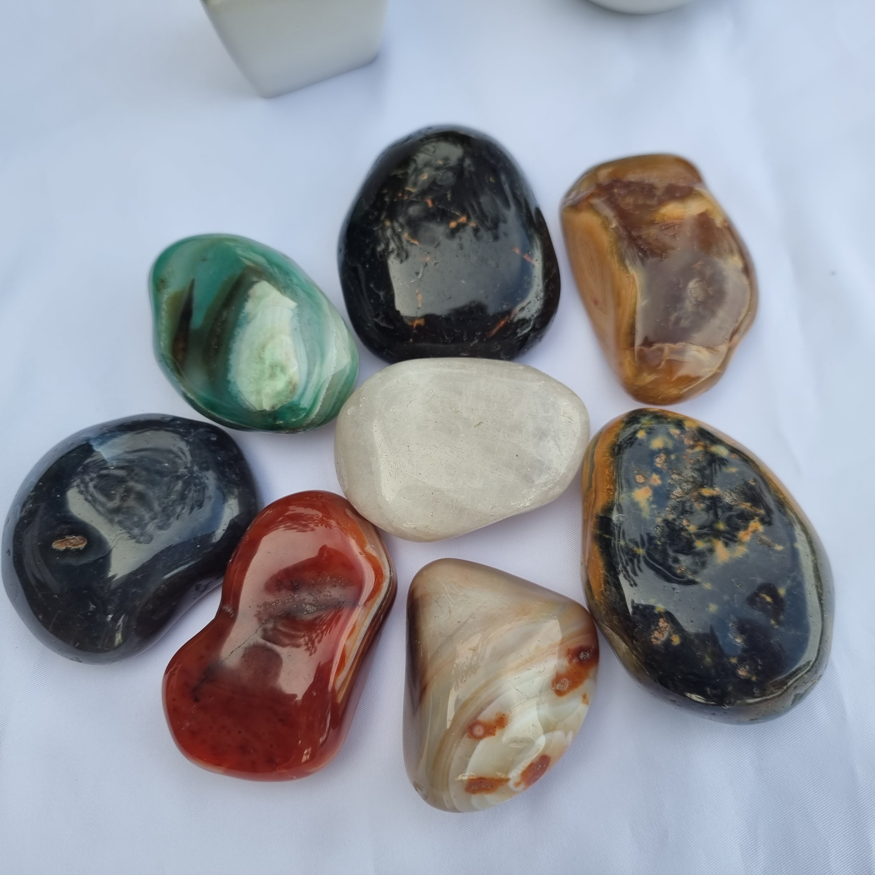 Piedras Rodadas Terapéuticas Surtidas Pulidas 5 a 8 cm Cantidad 1 kg