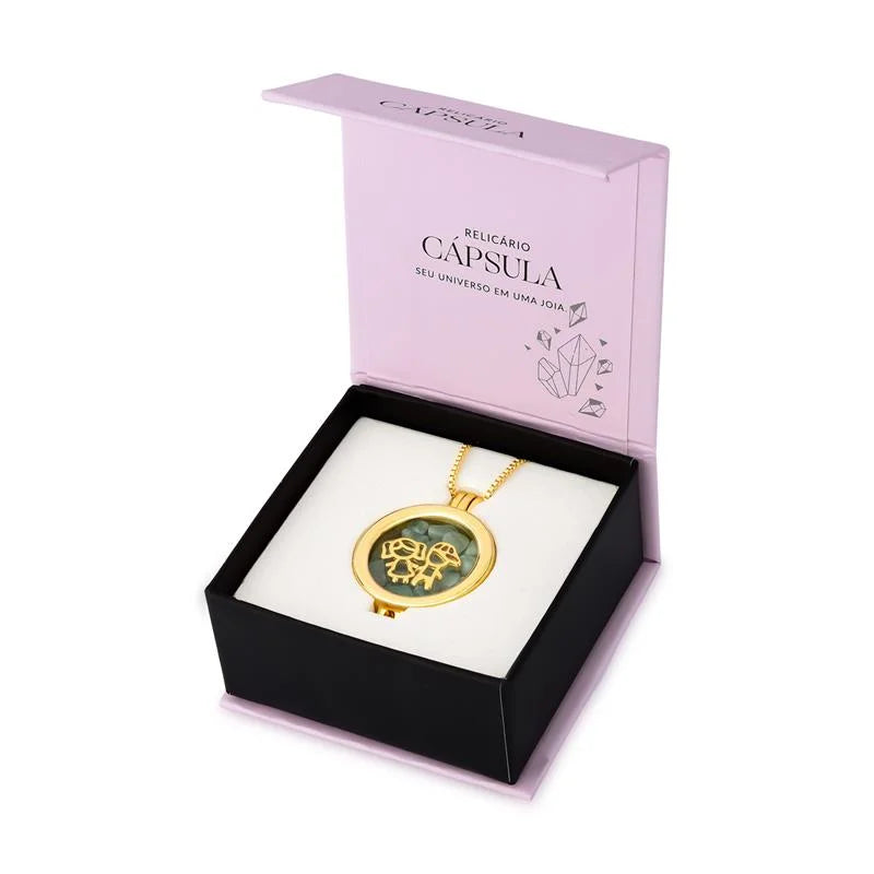 Gold-plated Locket Necklace