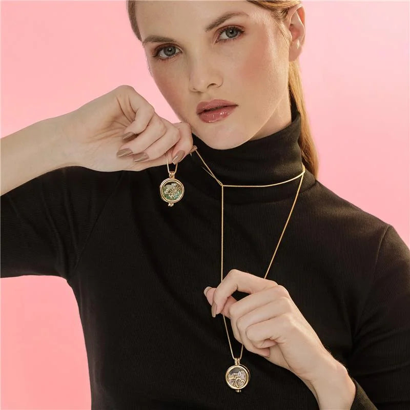 Gold-plated Locket Necklace