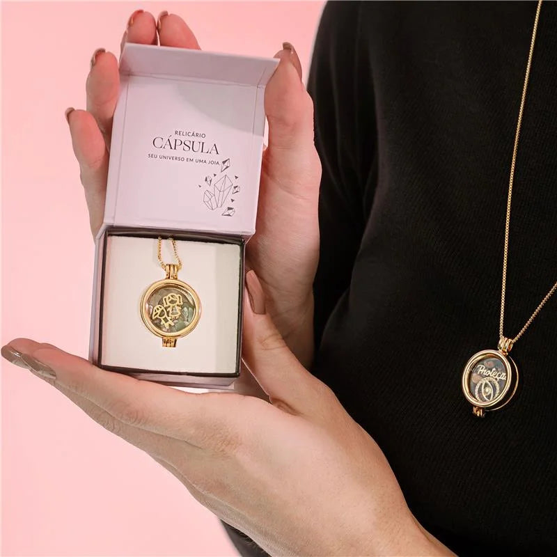Gold-plated Locket Necklace