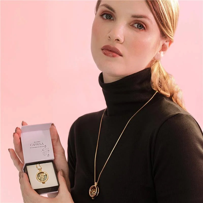 Gold-plated Locket Necklace