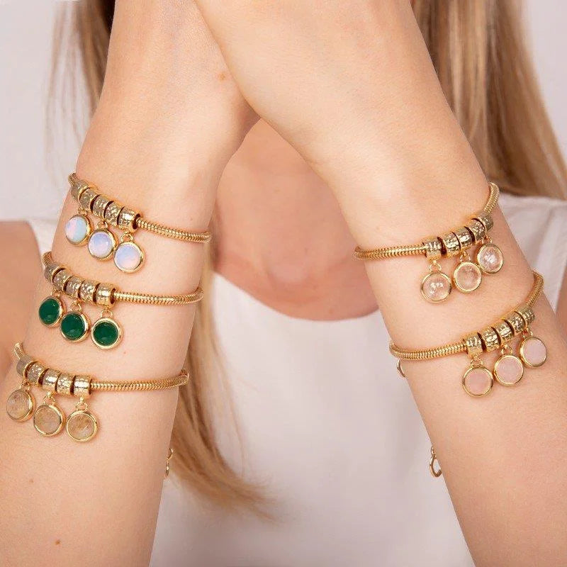 Pulsera Chapada en Oro