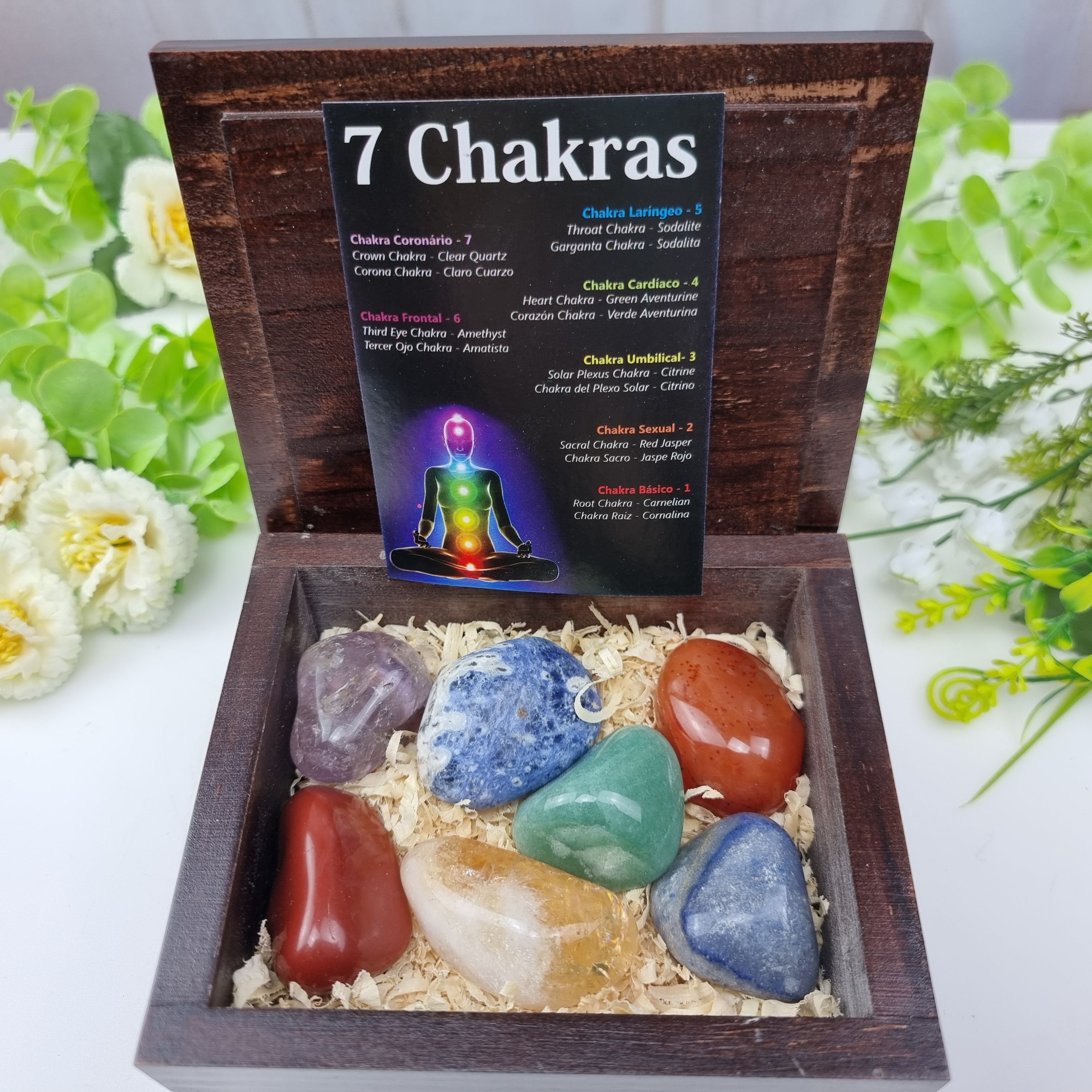 7 Chakras Stone Set - Seven Chakra Tumbled Stones